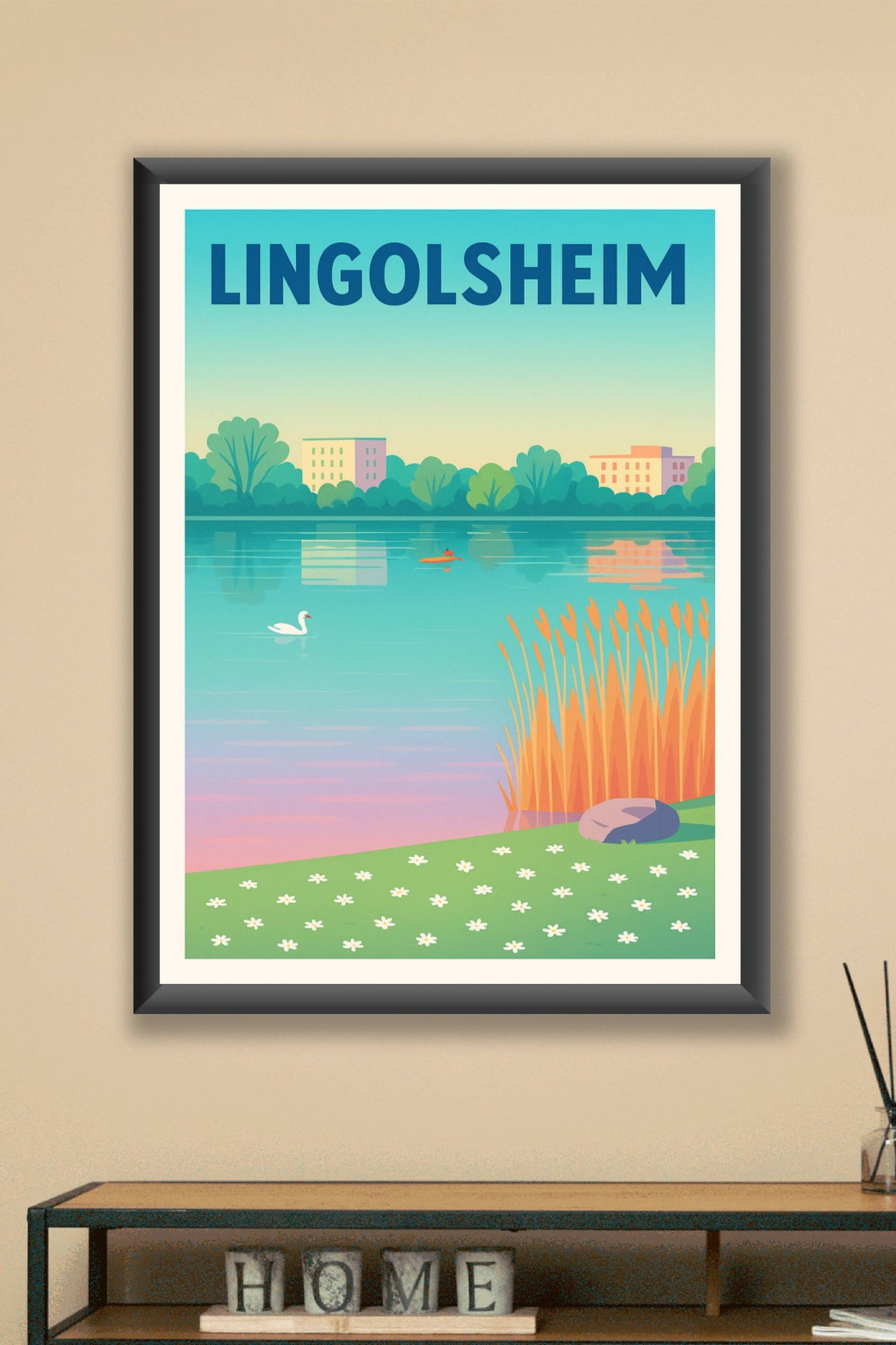 Affiche de Lingolsheim - Sérénité au bord de l'eau