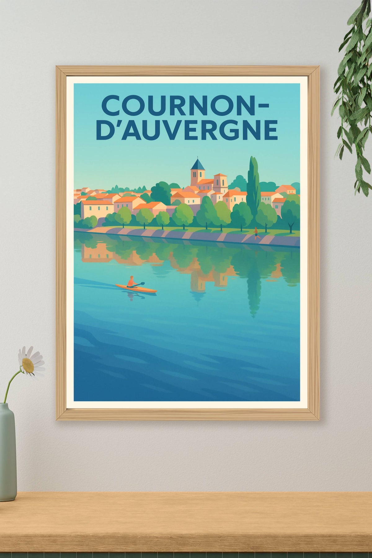 Affiche de Cournon-d'Auvergne - Sérénité au fil de l'eau