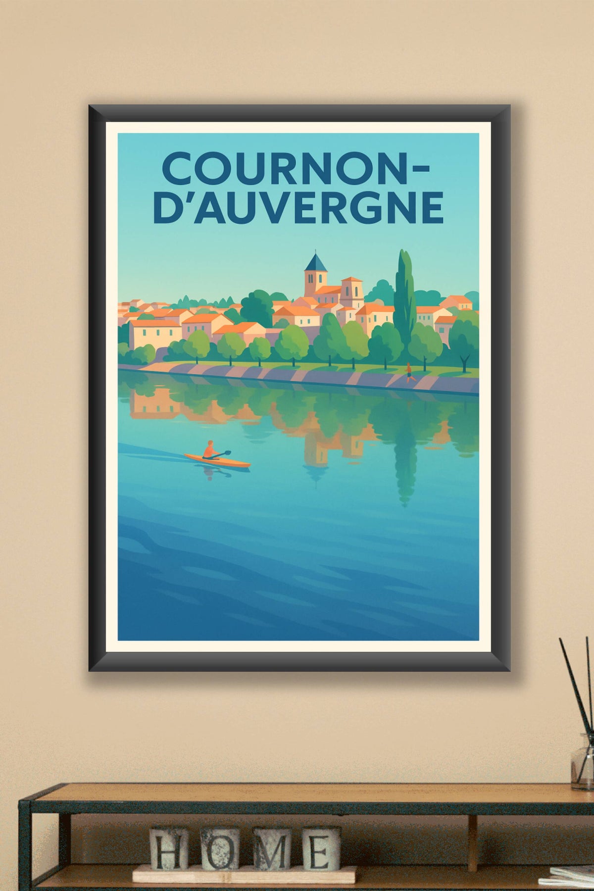 Affiche de Cournon-d'Auvergne - Sérénité au fil de l'eau