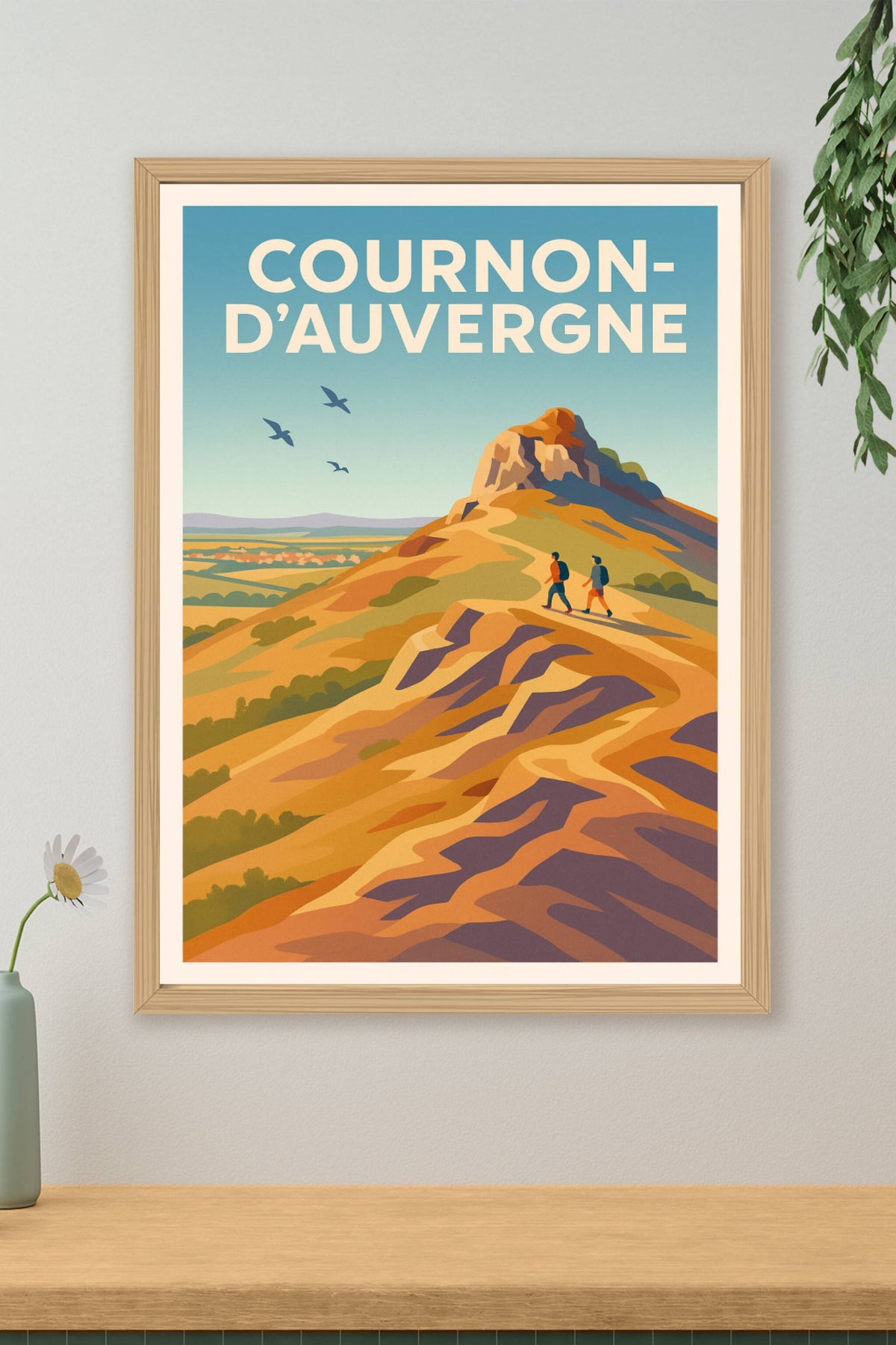 Affiche de Cournon-d'Auvergne - Évasion et nature au cœur de l'Auvergne