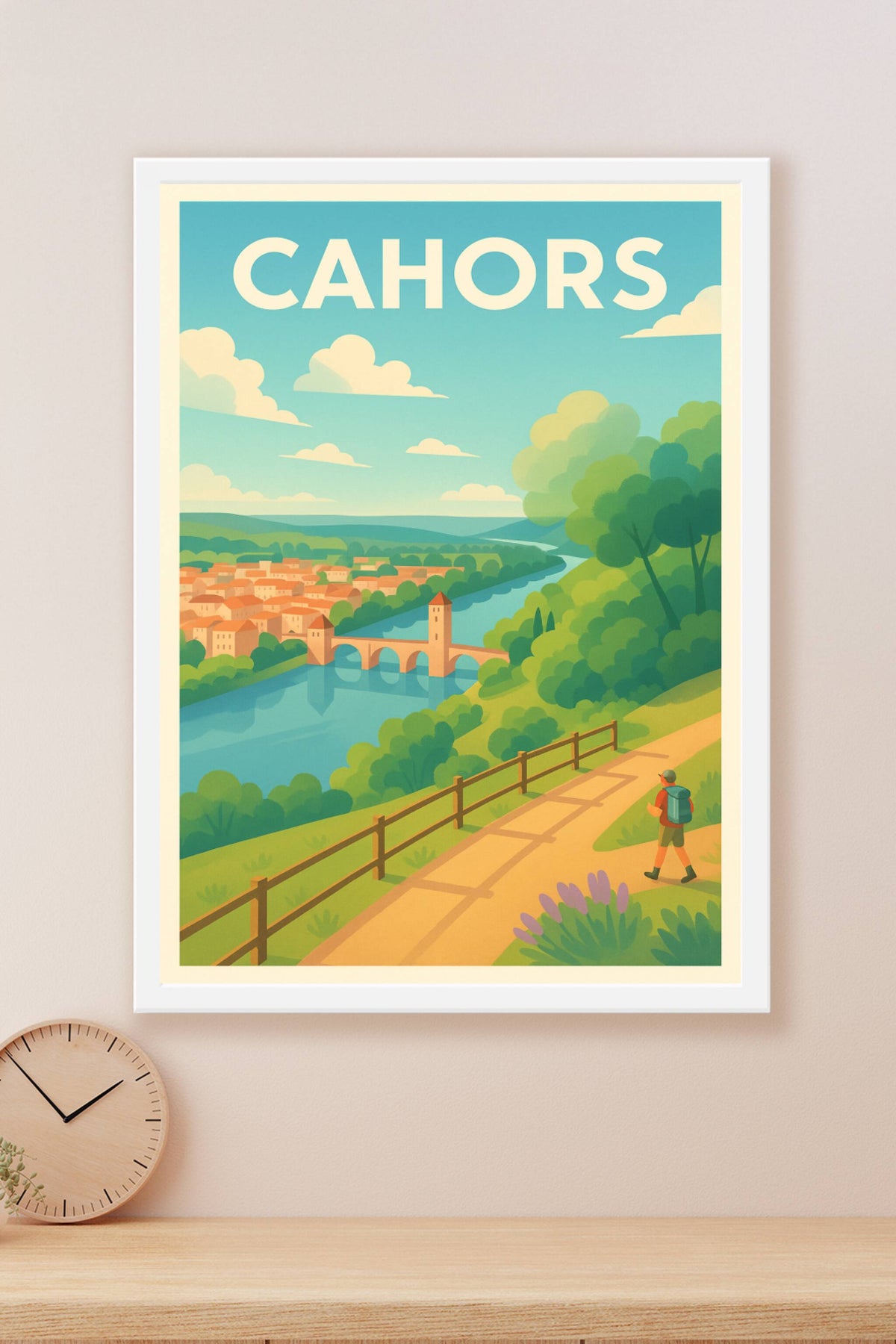 Affiche de Cahors - Une échappée nature au bord du Lot