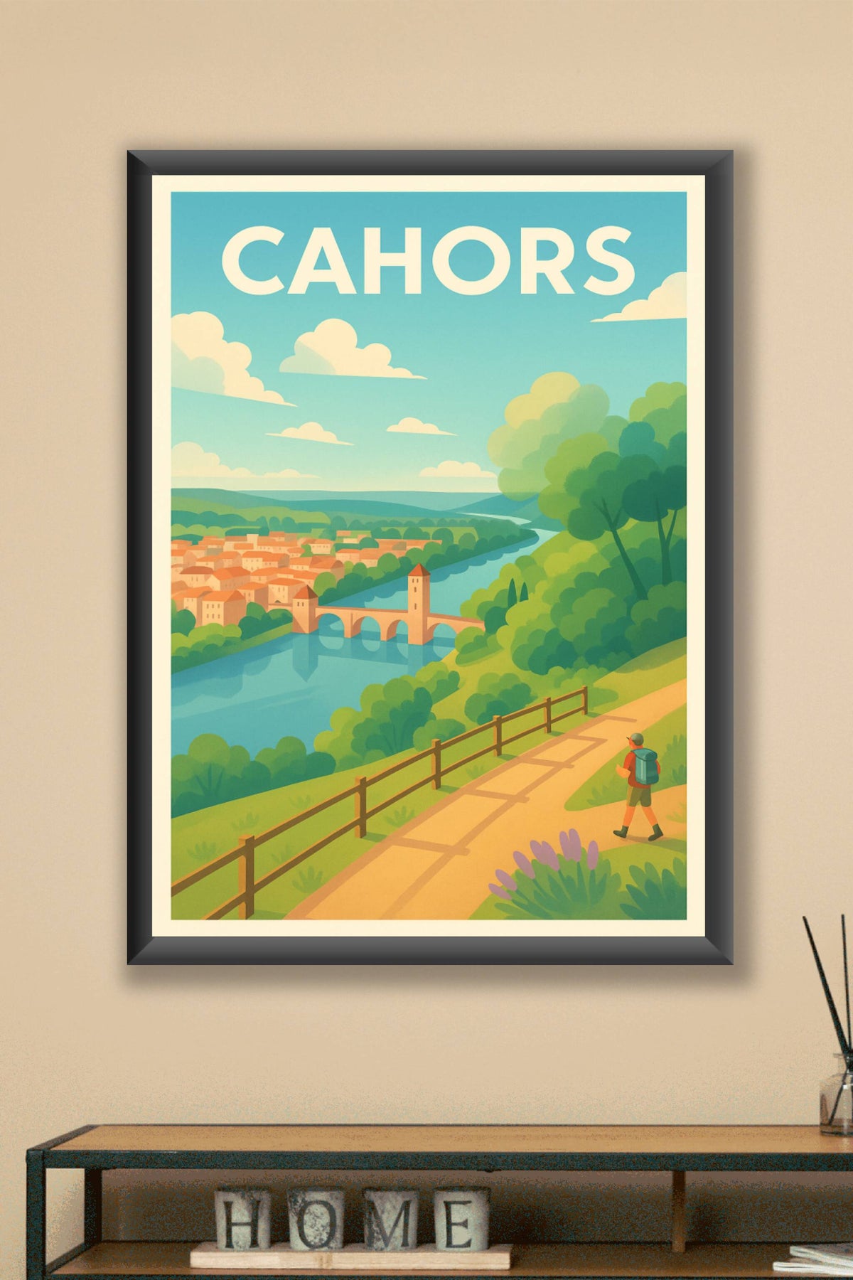 Affiche de Cahors - Une échappée nature au bord du Lot