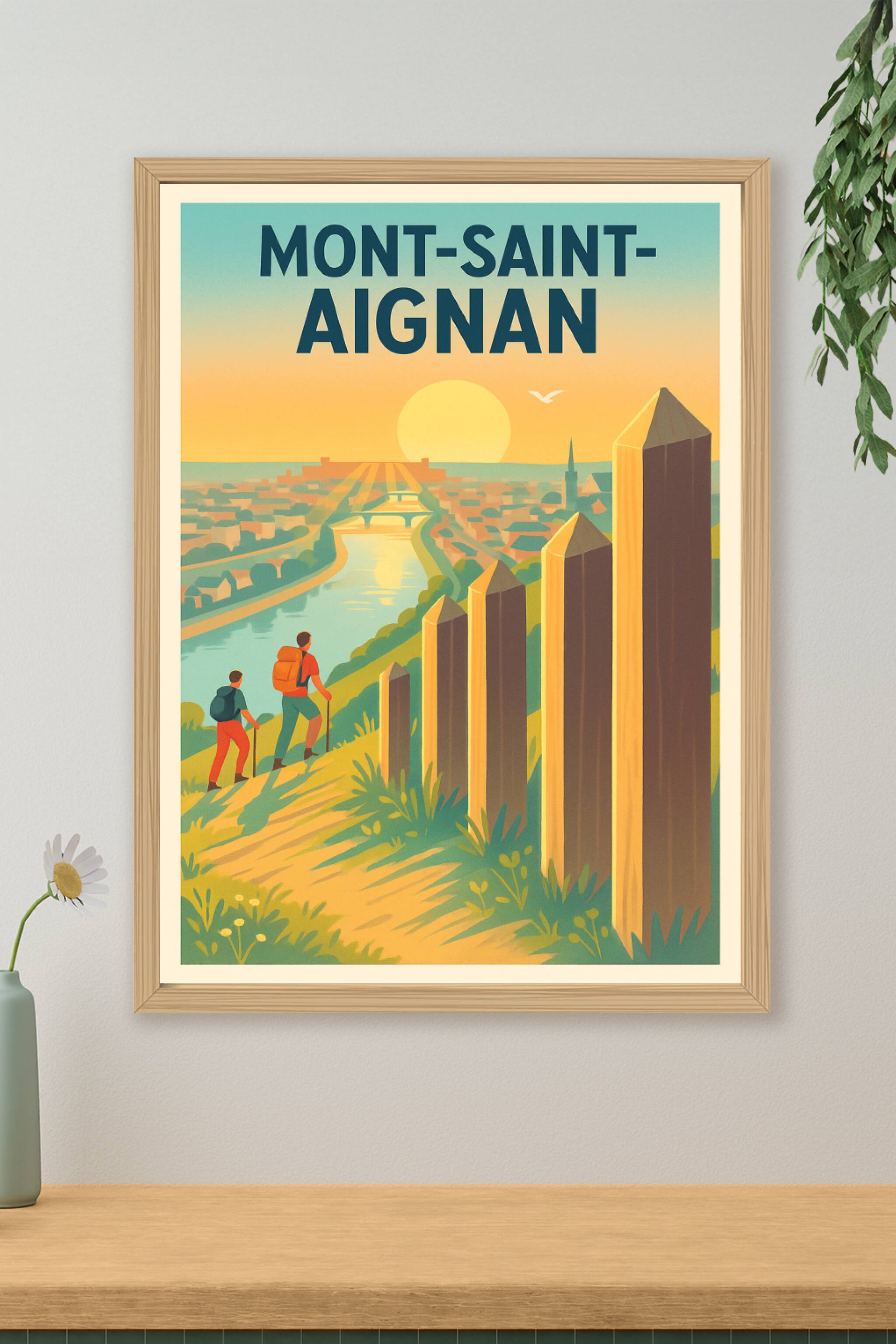 Affiche de Mont-Saint-Aignan - Une escapade ensoleillée au cœur de la nature