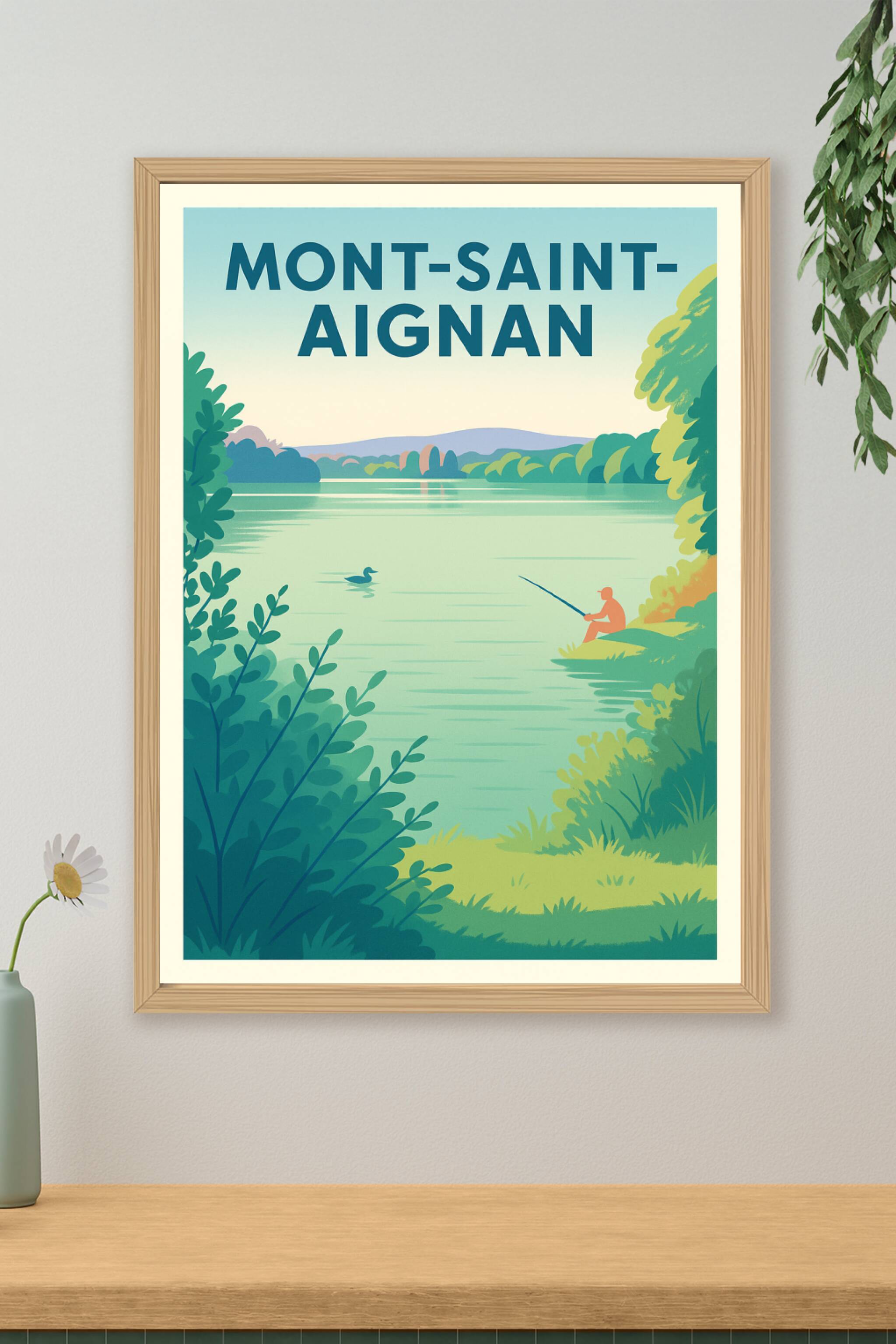 Affiche de Mont-Saint-Aignan - Sérénité au bord de l'eau