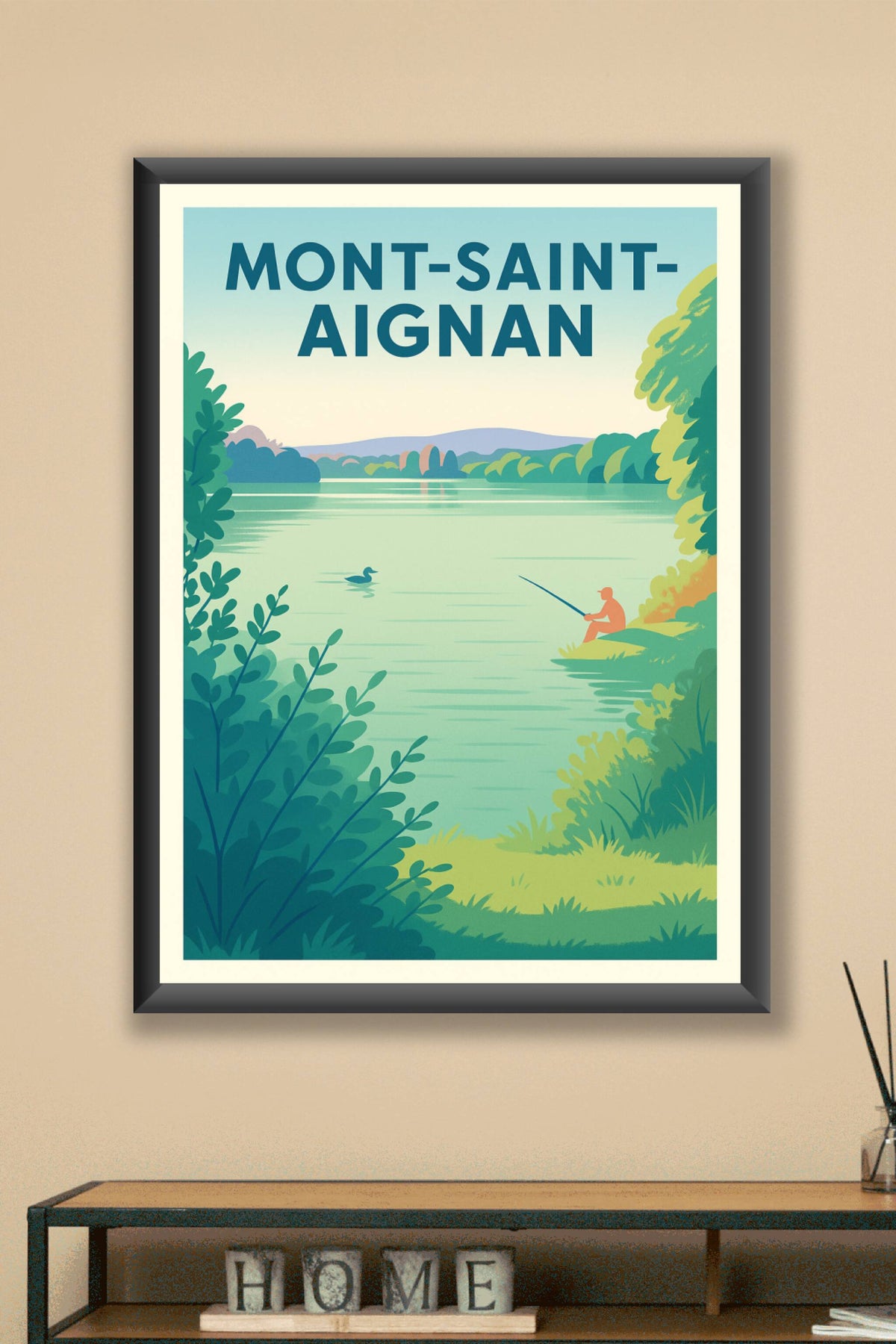 Affiche de Mont-Saint-Aignan - Sérénité au bord de l'eau