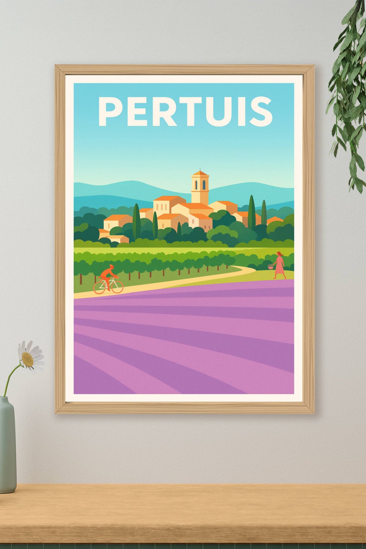 Affiche de Pertuis - Charme et Nature en Provence