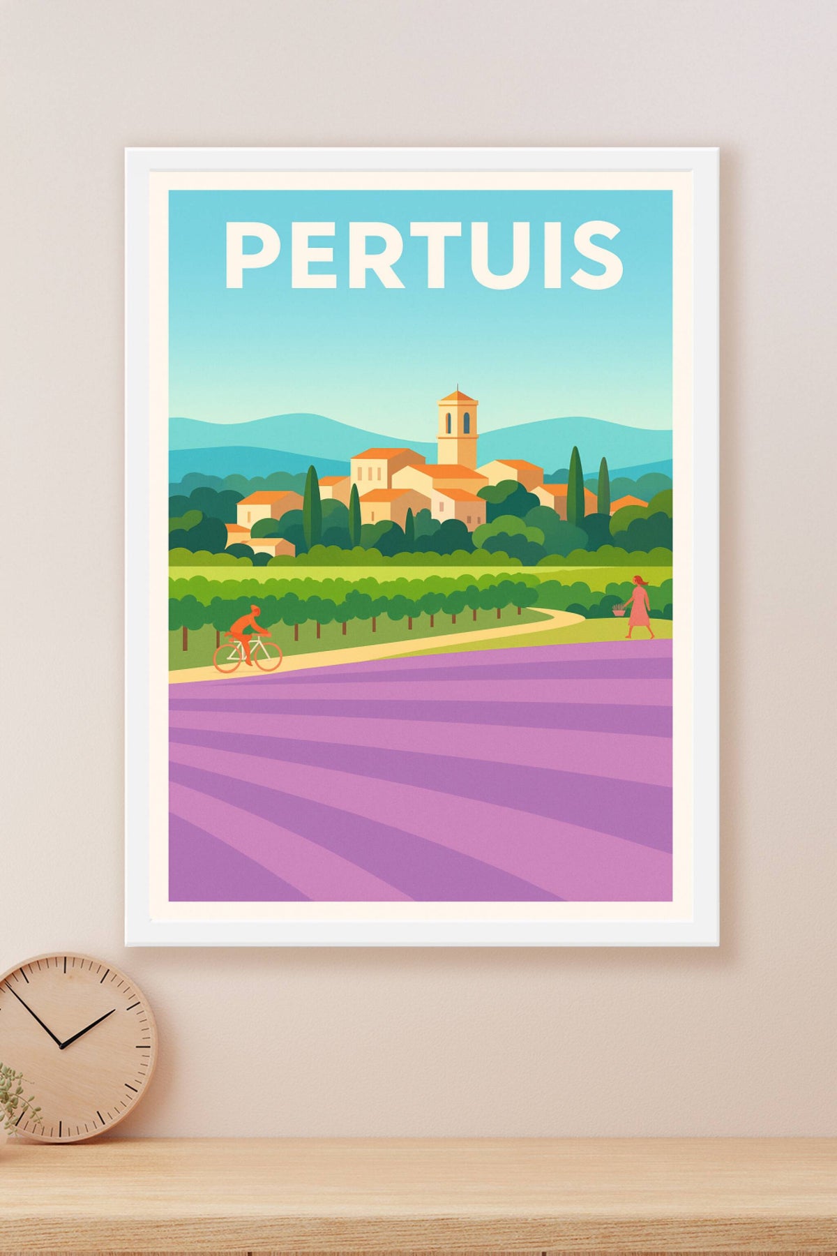 Affiche de Pertuis - Charme et Nature en Provence