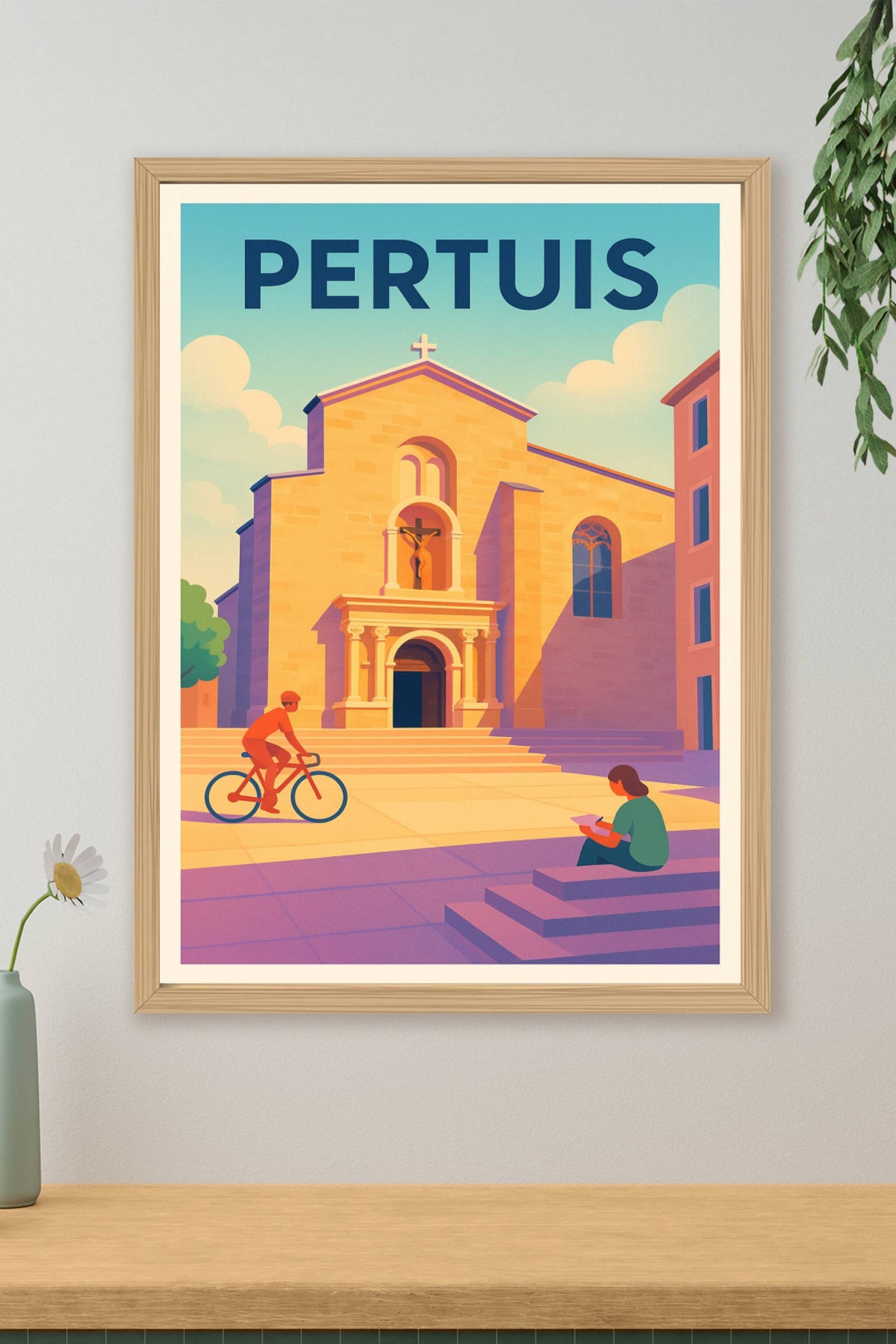 Affiche de Pertuis - Sérénité et douceur provençale