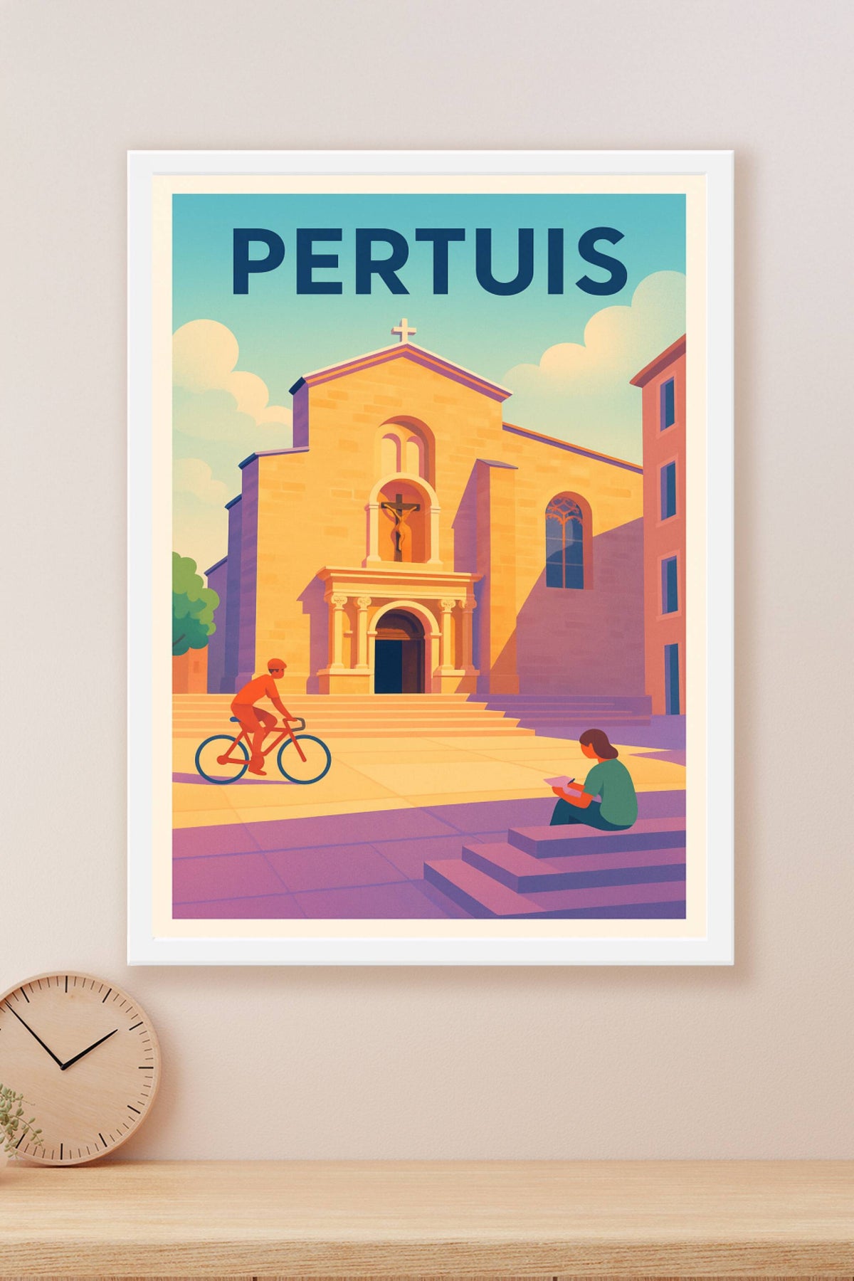 Affiche de Pertuis - Sérénité et douceur provençale