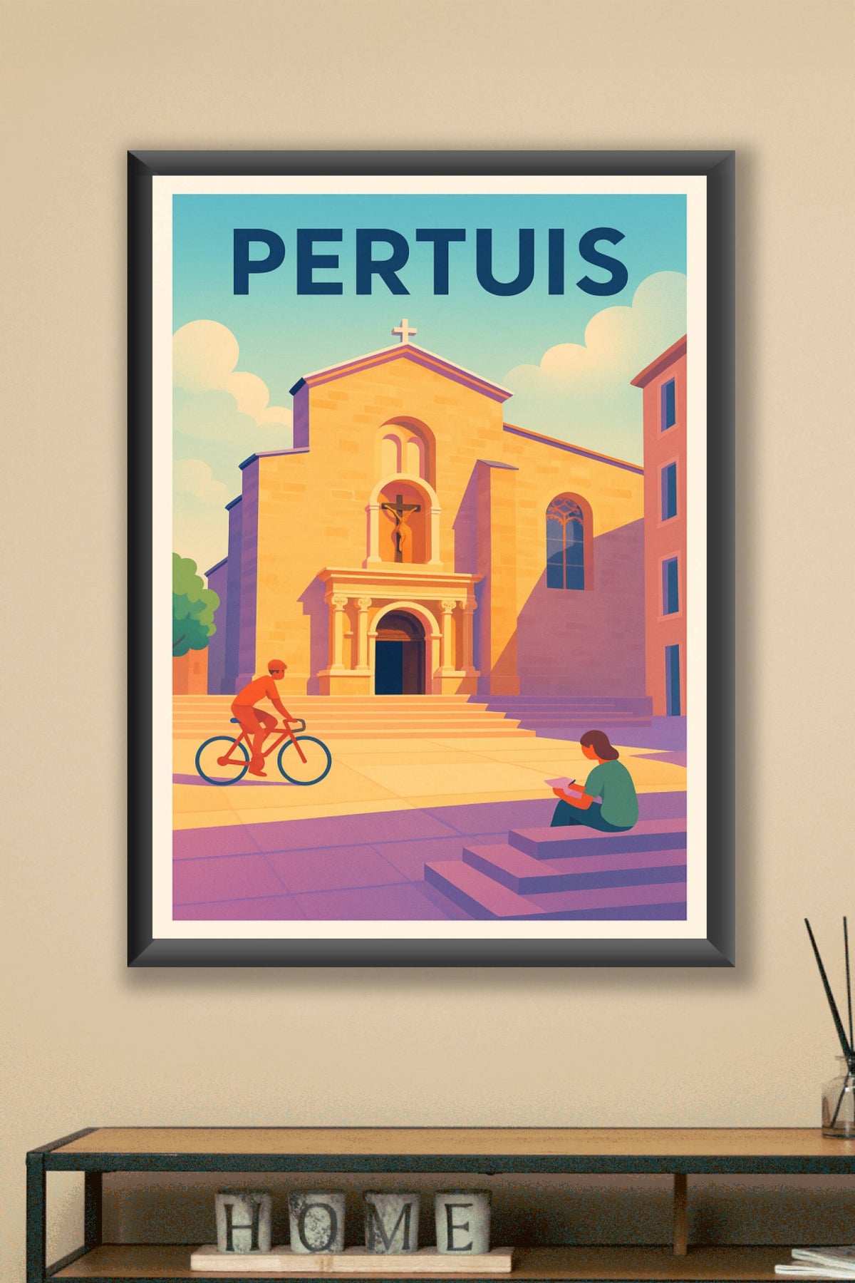 Affiche de Pertuis - Sérénité et douceur provençale