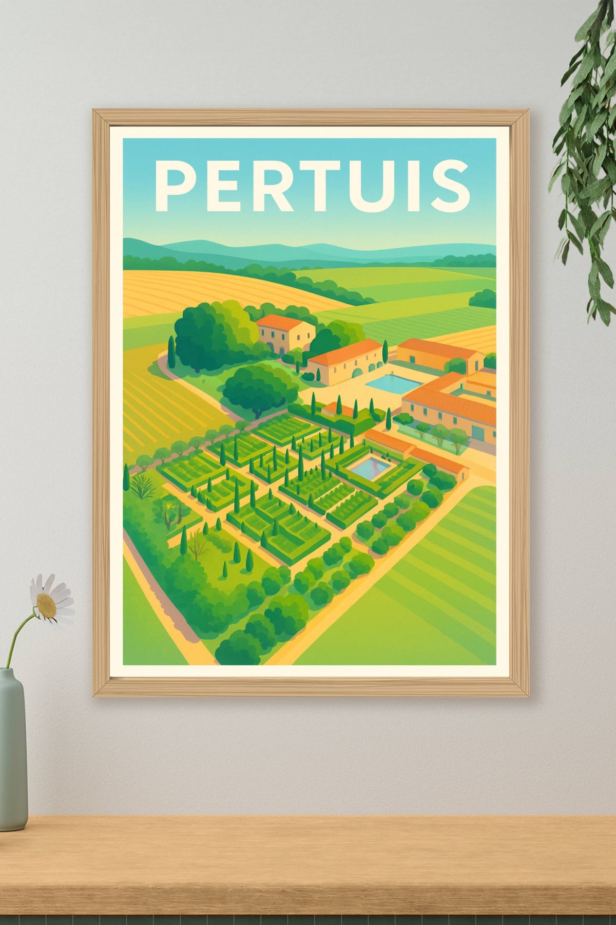 Affiche de Pertuis - Charme et sérénité en Provence