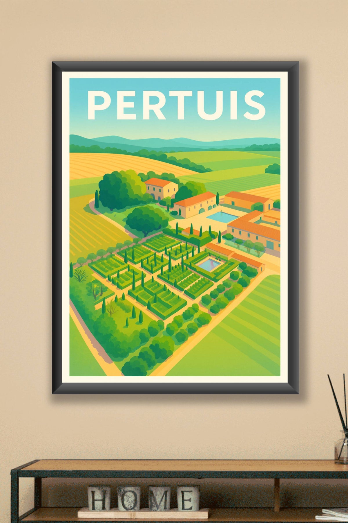 Affiche de Pertuis - Charme et sérénité en Provence