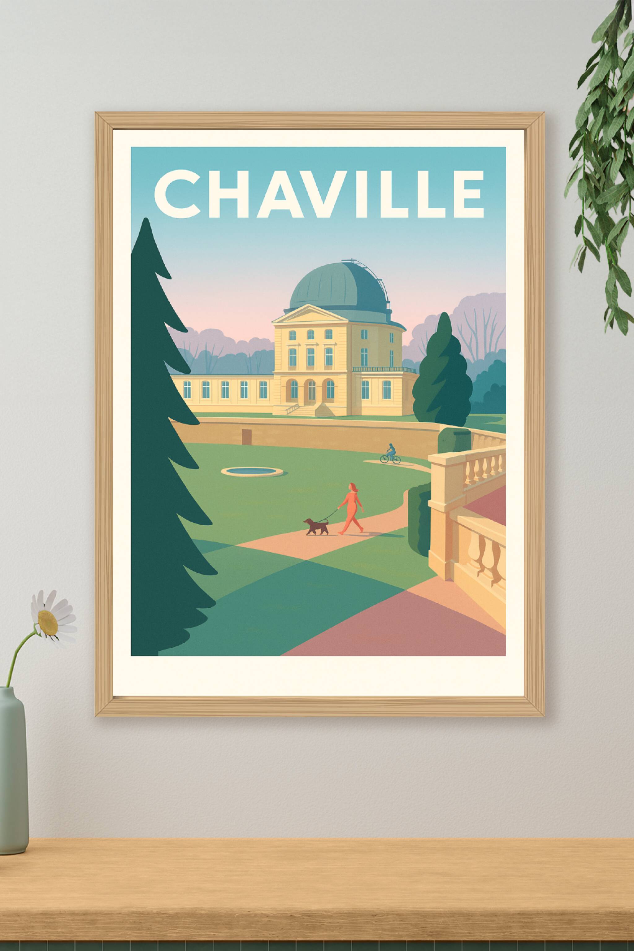 Affiche de Chaville - Élégance architecturale et nature apaisante