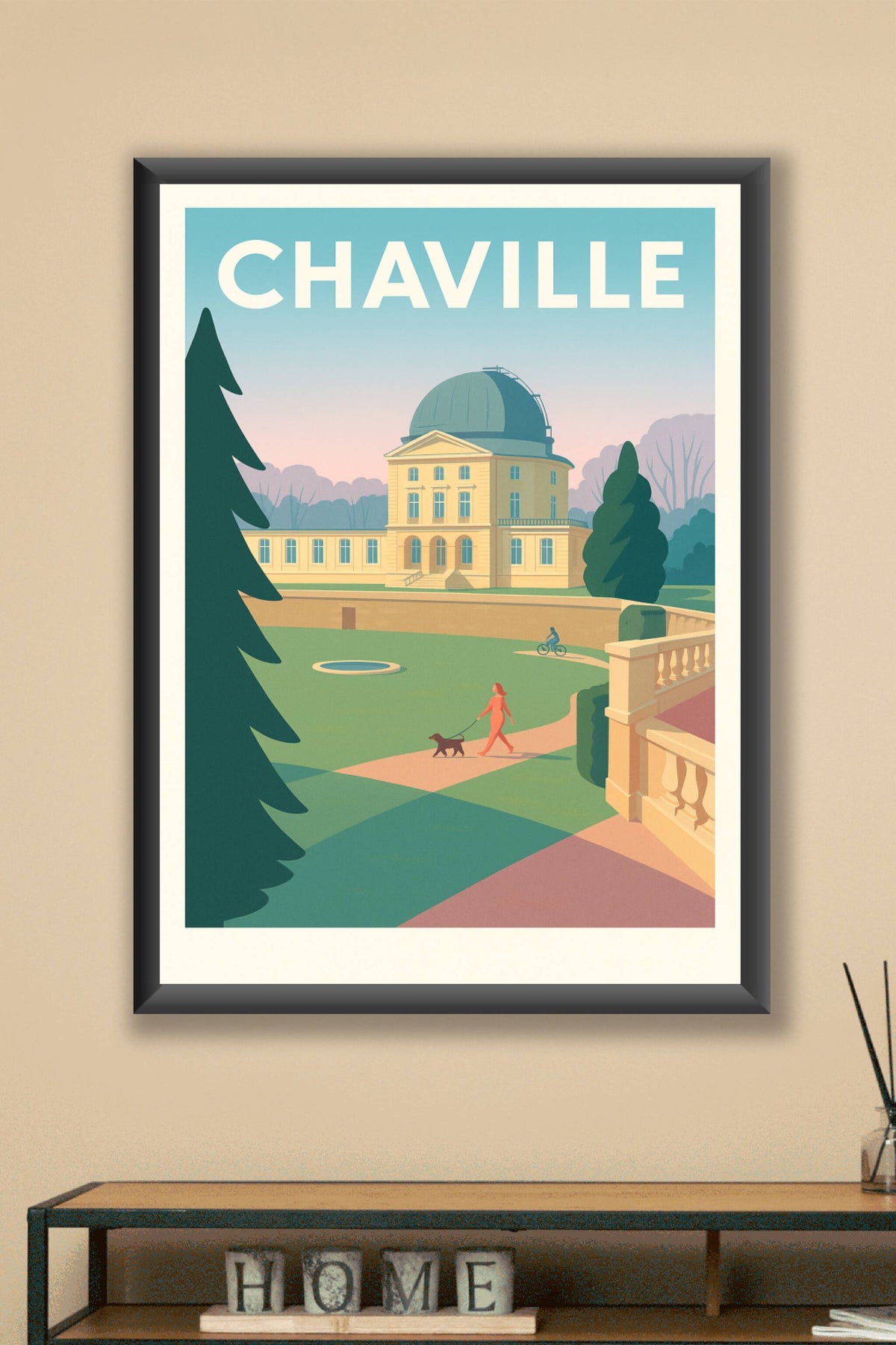 Affiche de Chaville - Élégance architecturale et nature apaisante