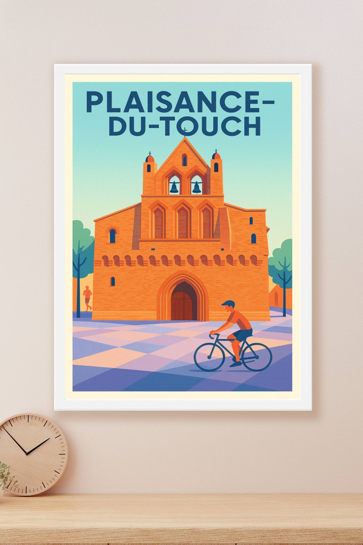 Affiche de Plaisance-du-Touch - Charme et tranquillité à vélo