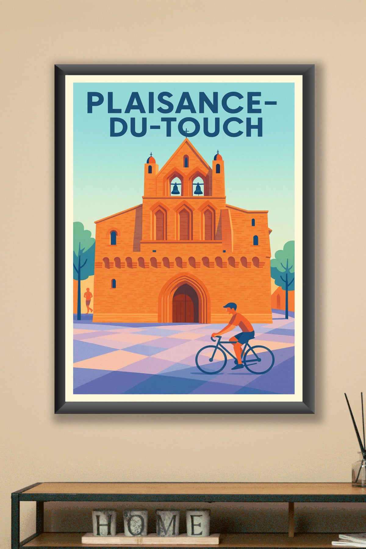 Affiche de Plaisance-du-Touch - Charme et tranquillité à vélo