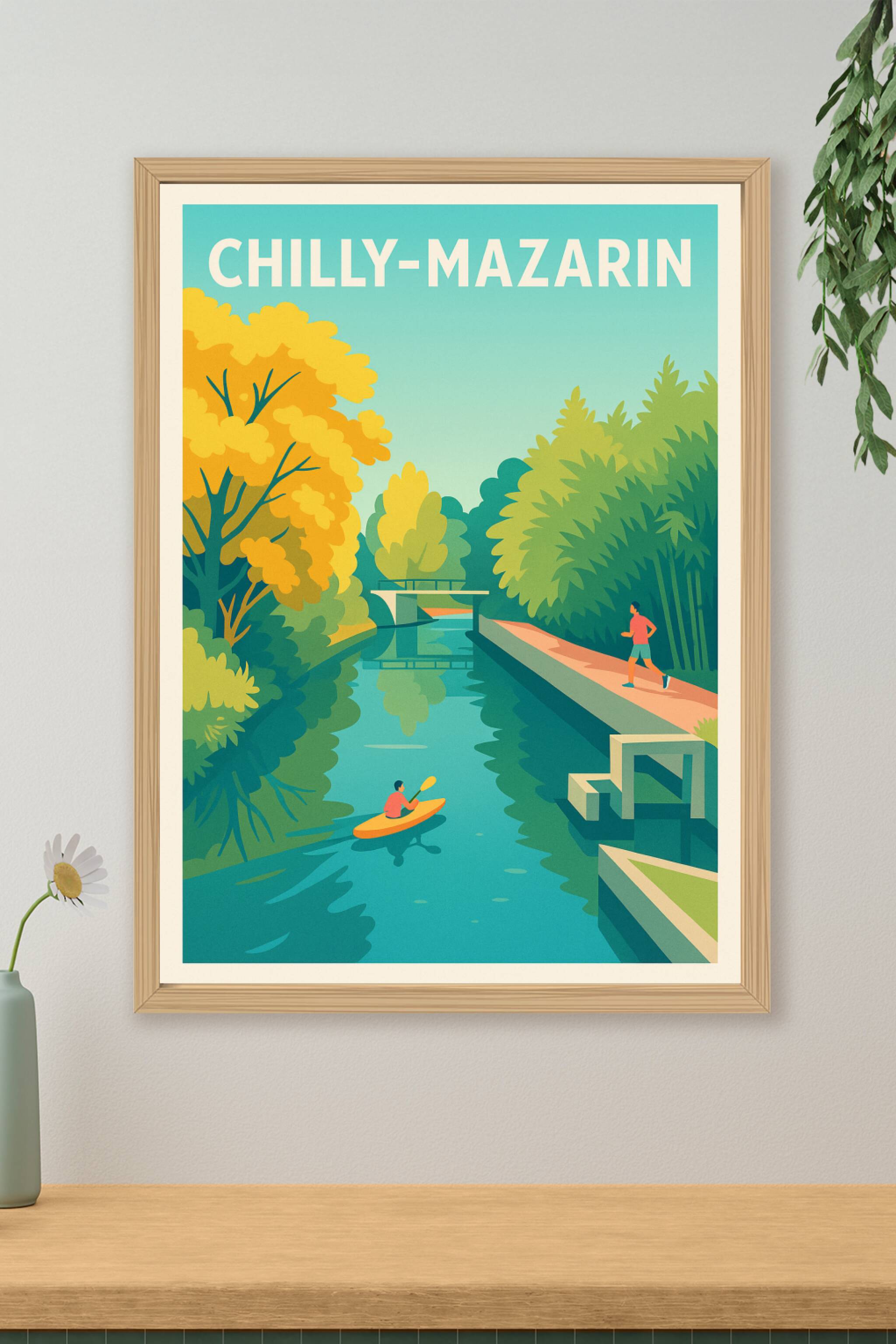 Affiche de Chilly-Mazarin - Évasion et nature au fil de l'eau