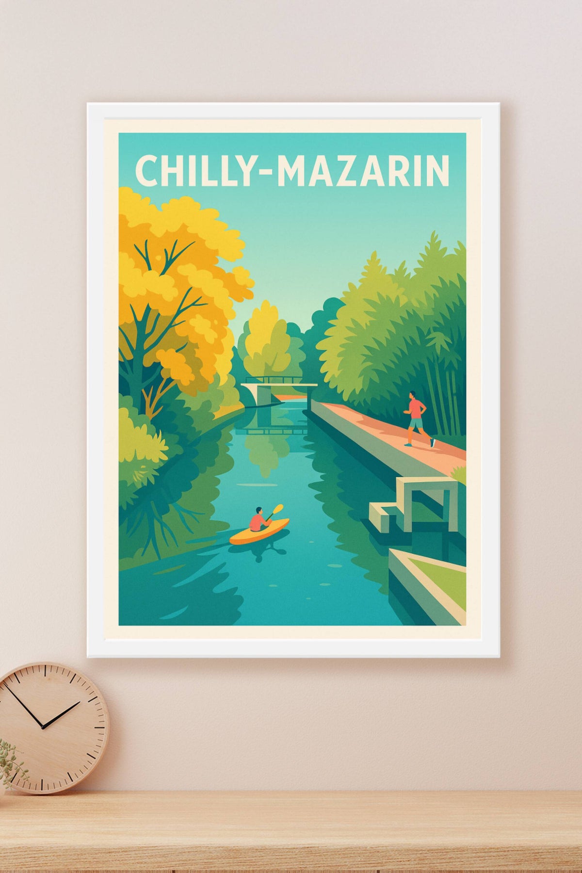 Affiche de Chilly-Mazarin - Évasion et nature au fil de l'eau