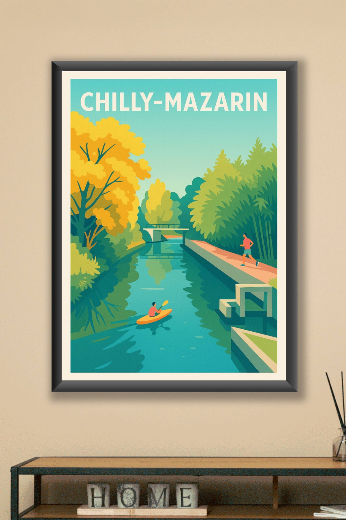 Affiche de Chilly-Mazarin - Évasion et nature au fil de l'eau