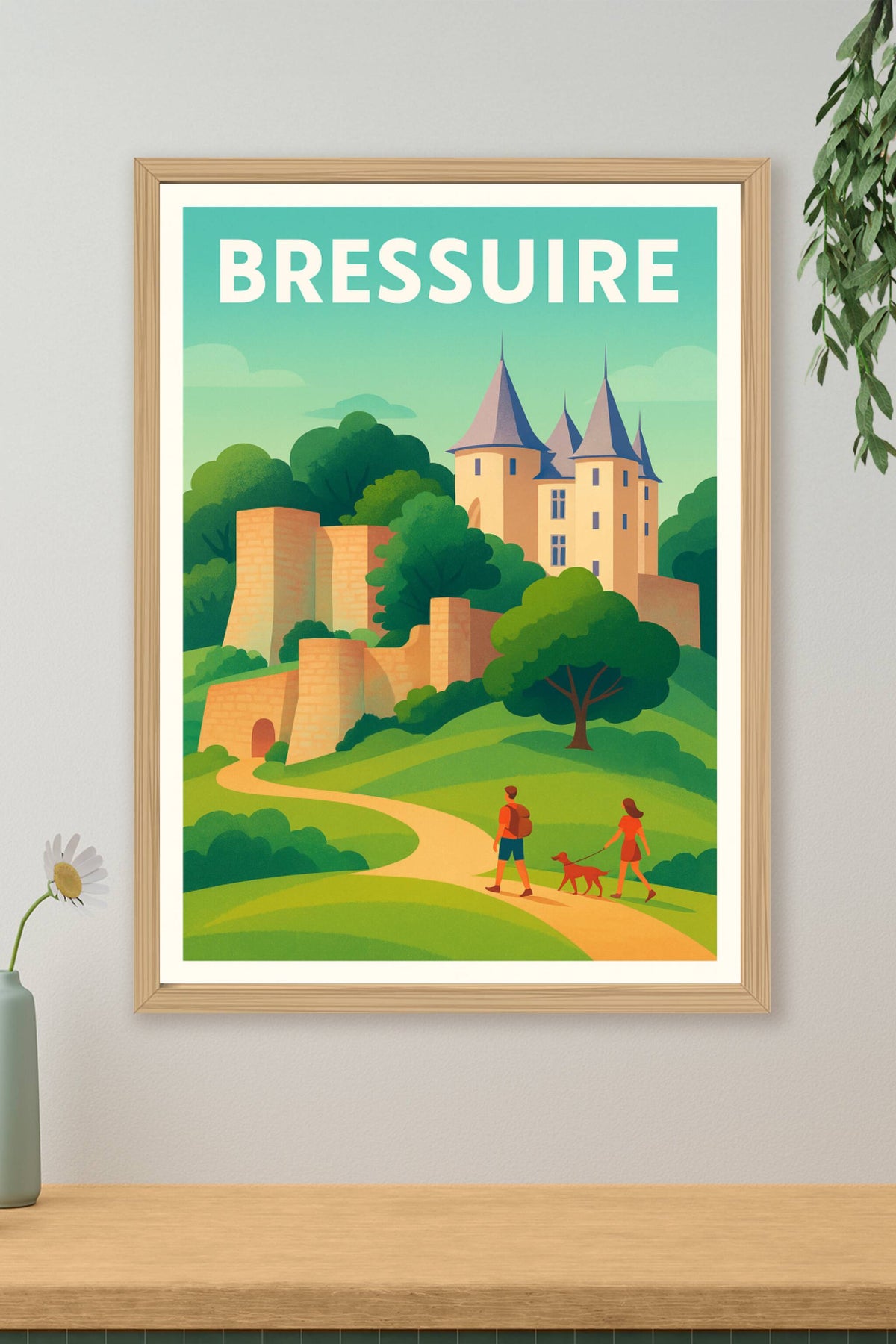 Affiche de Bressuire - Promenade au Château Historique