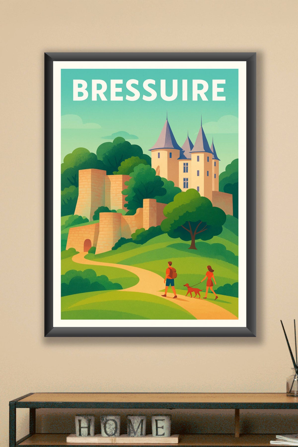 Affiche de Bressuire - Promenade au Château Historique
