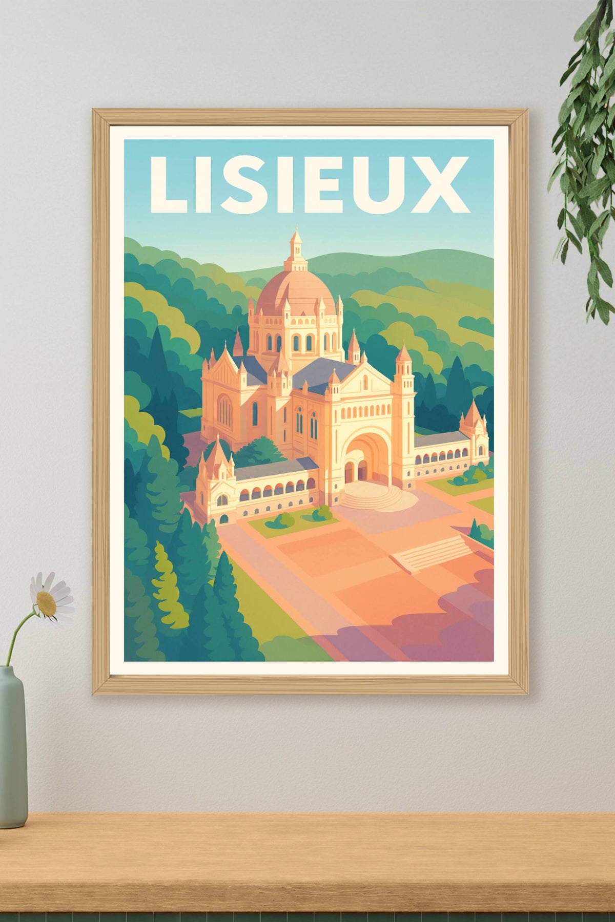 Affiche de Lisieux - L'élégance historique en Normandie