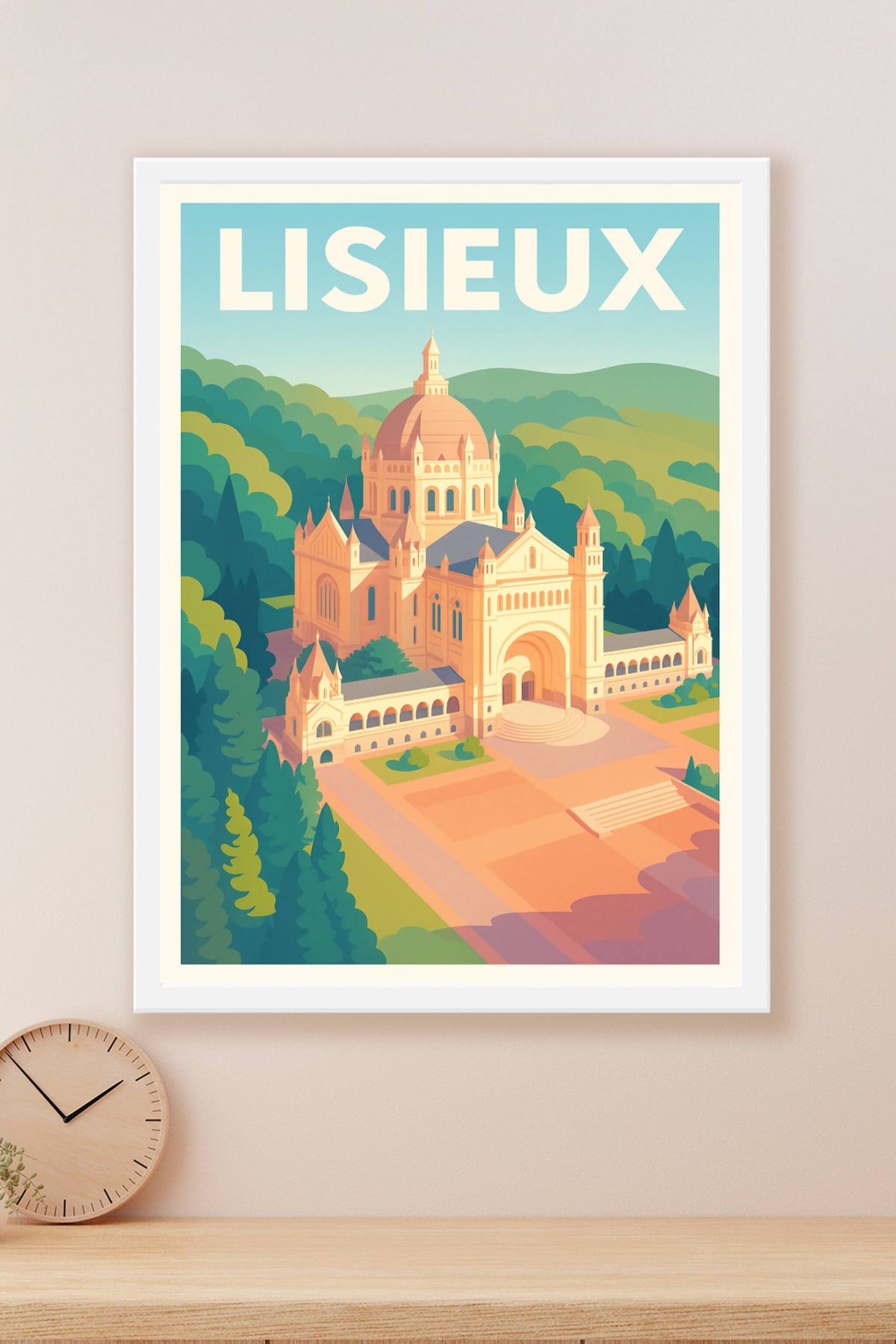 Affiche de Lisieux - L'élégance historique en Normandie