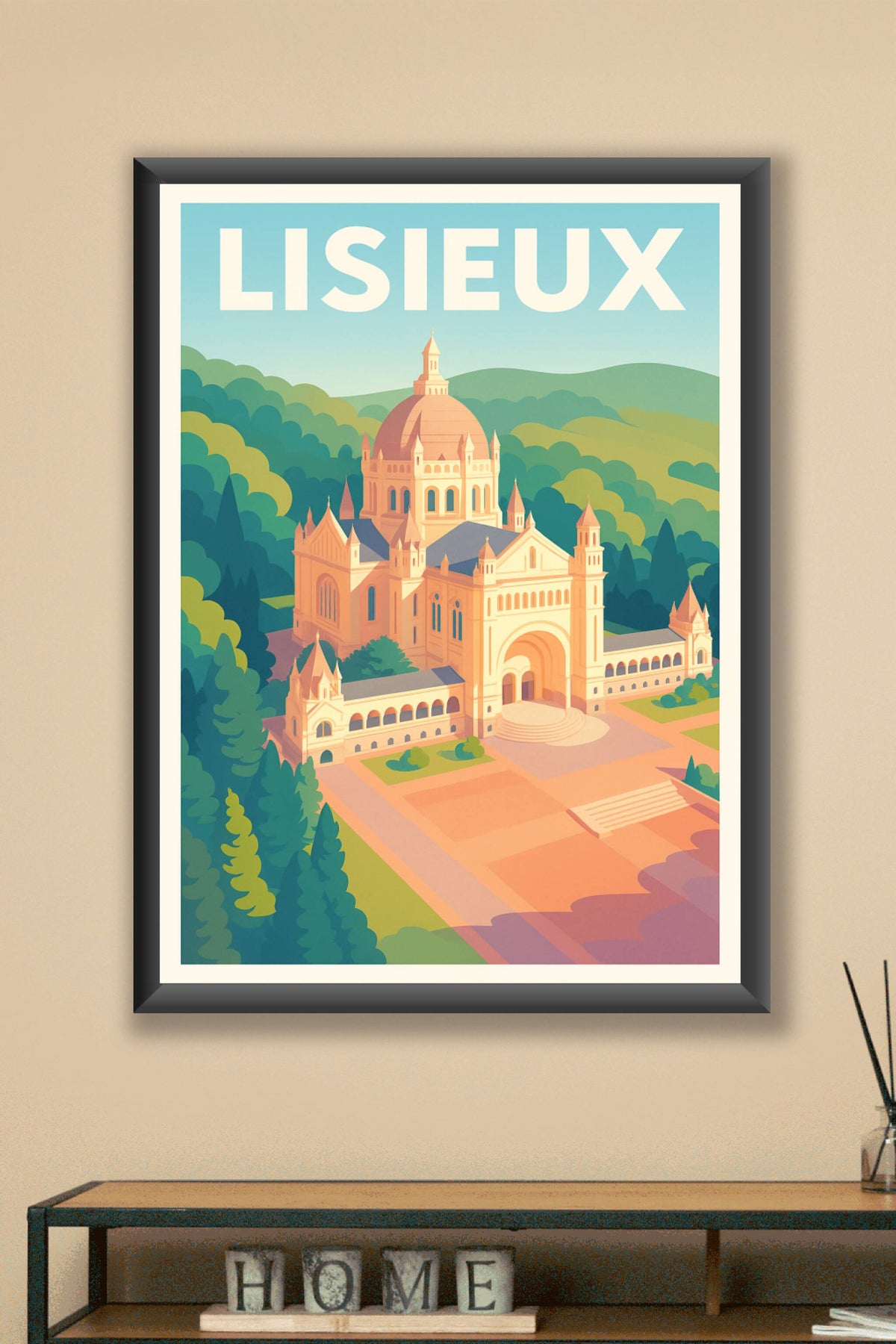 Affiche de Lisieux - L'élégance historique en Normandie