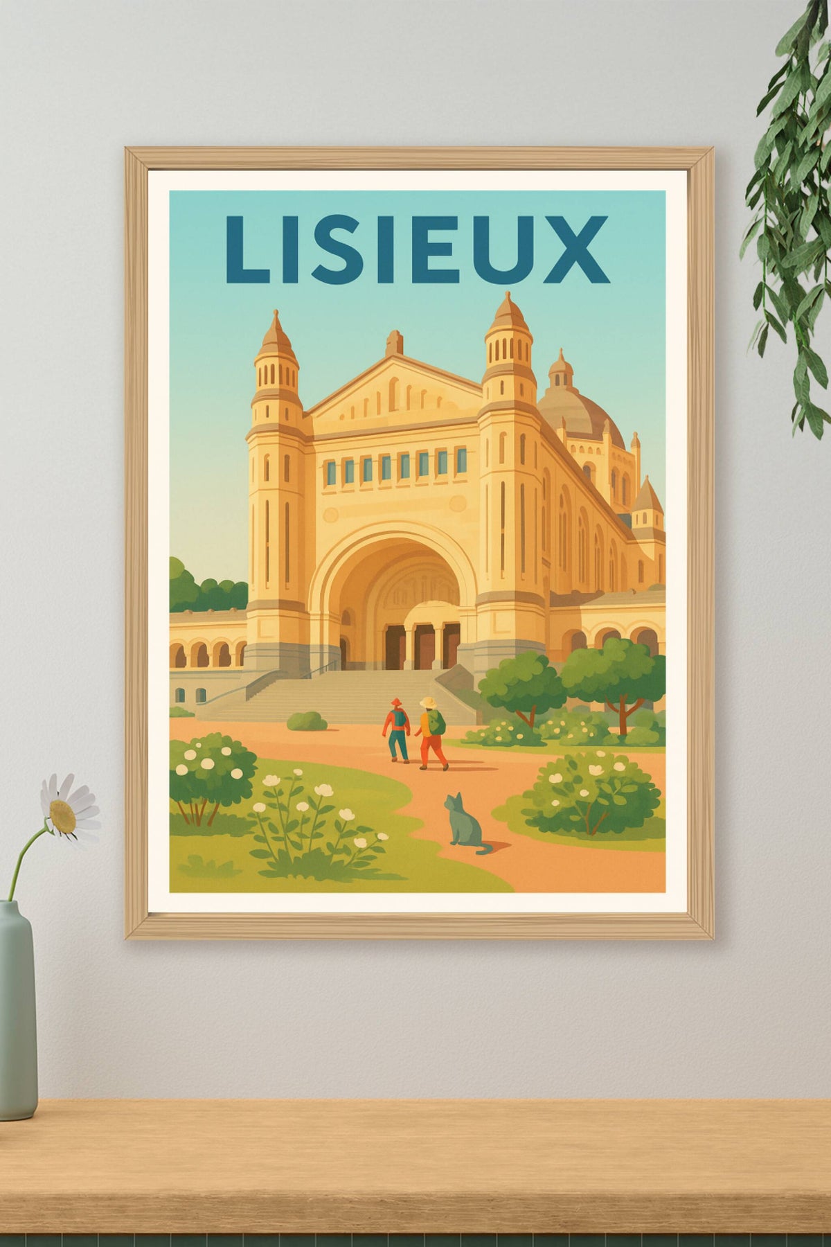 Affiche de Lisieux - L'élégance architecturale au cœur de la Normandie