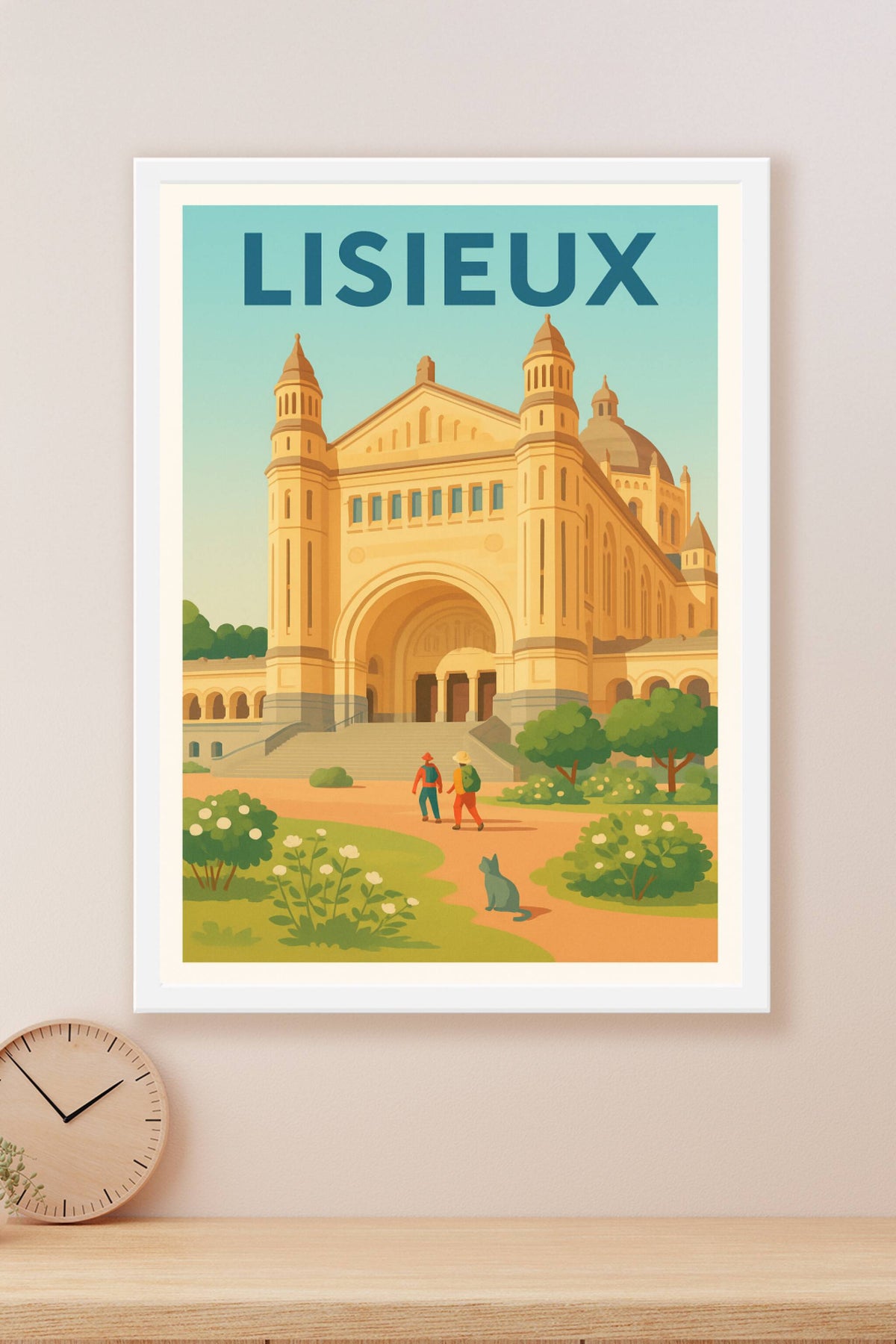 Affiche de Lisieux - L'élégance architecturale au cœur de la Normandie