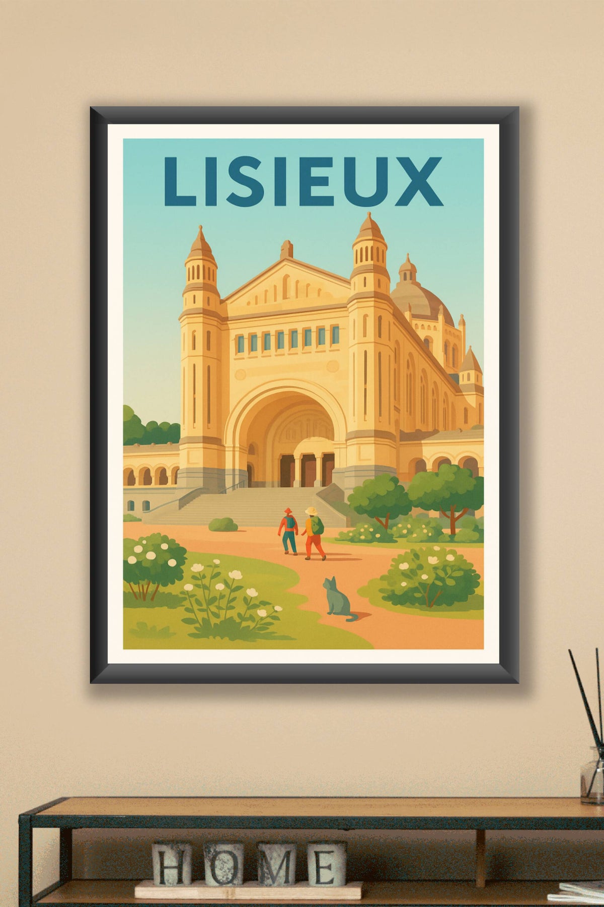 Affiche de Lisieux - L'élégance architecturale au cœur de la Normandie