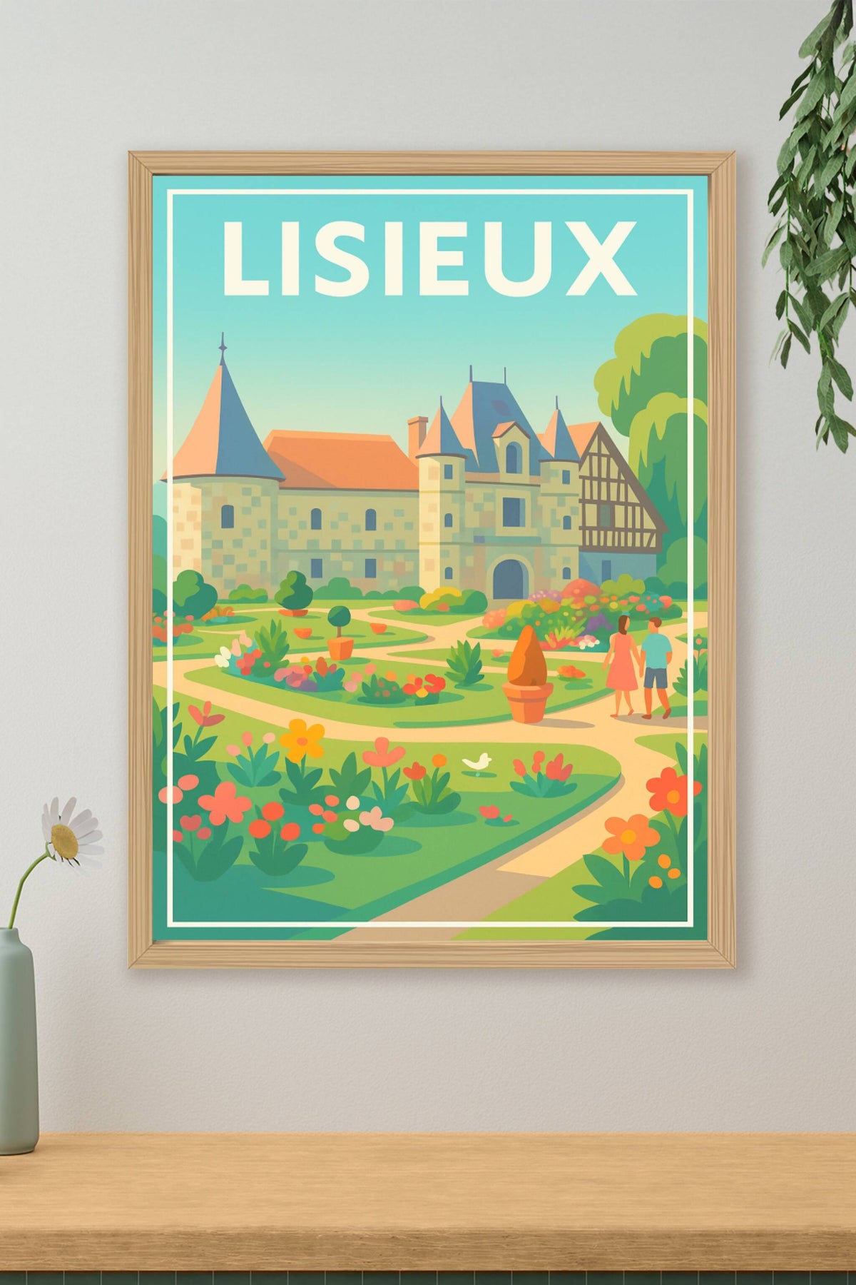 Affiche de Lisieux - Harmonie champêtre au cœur de la ville
