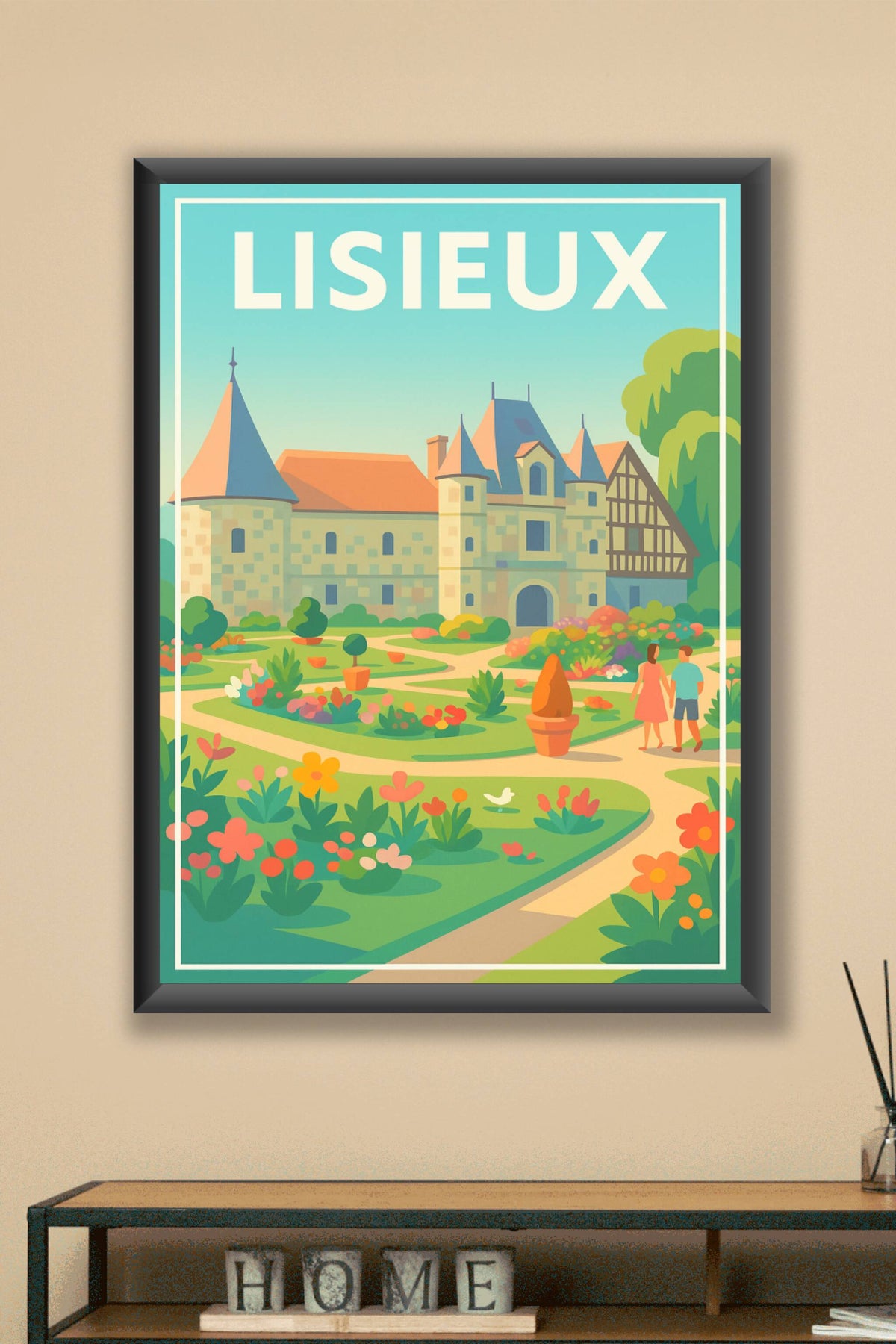 Affiche de Lisieux - Harmonie champêtre au cœur de la ville