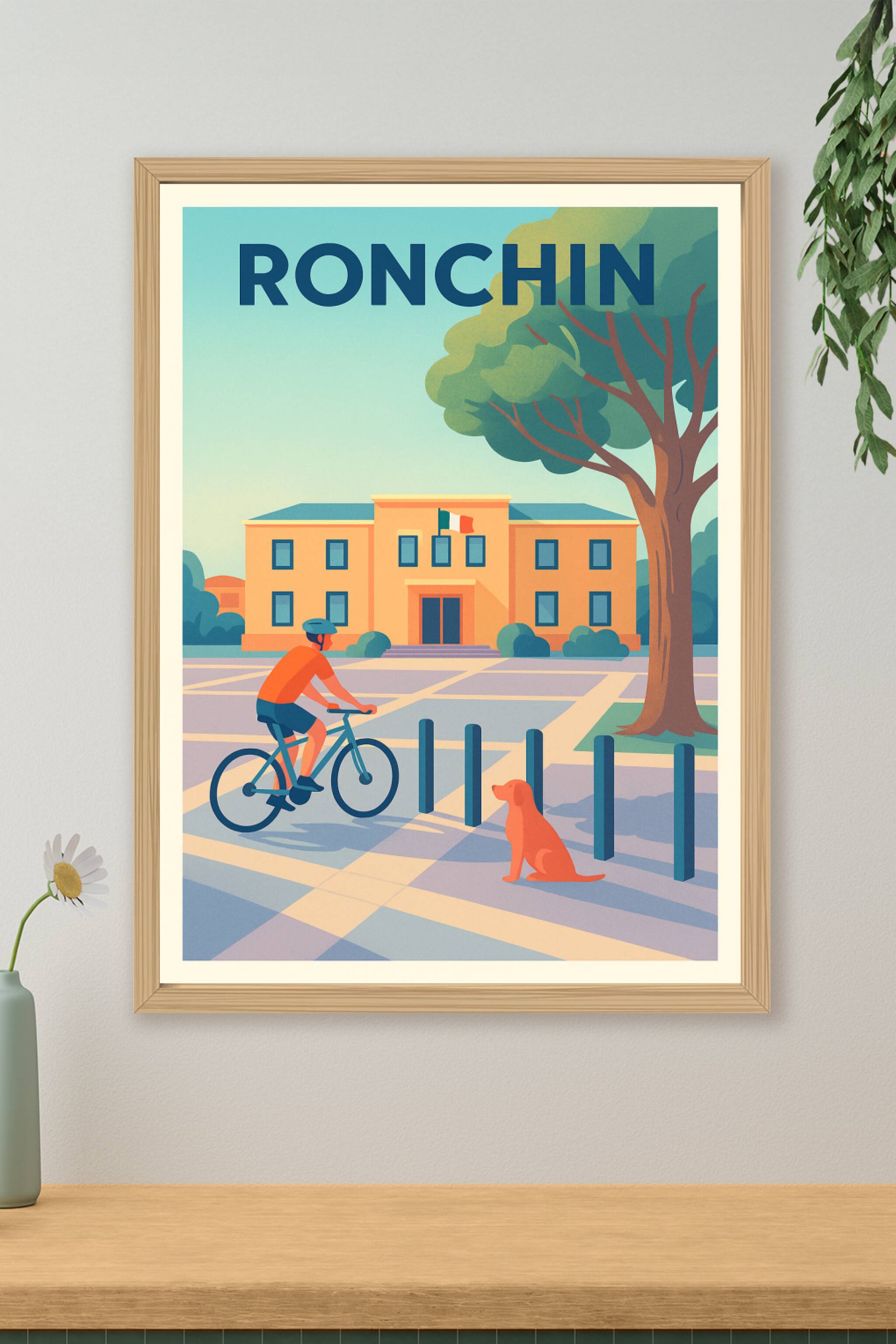 Affiche de Ronchin - Douceur de vie à vélo