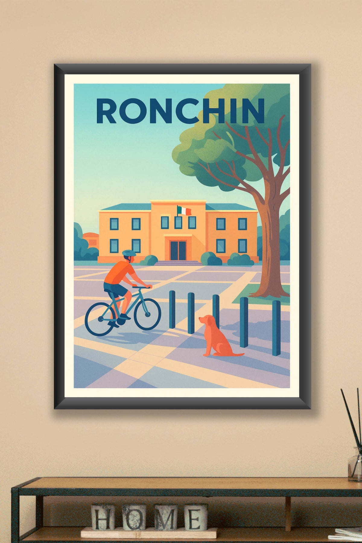 Affiche de Ronchin - Douceur de vie à vélo
