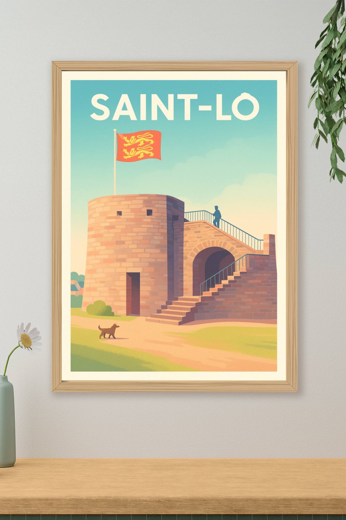 Affiche de Saint-Lô - L'âme historique entre ciel et pierre