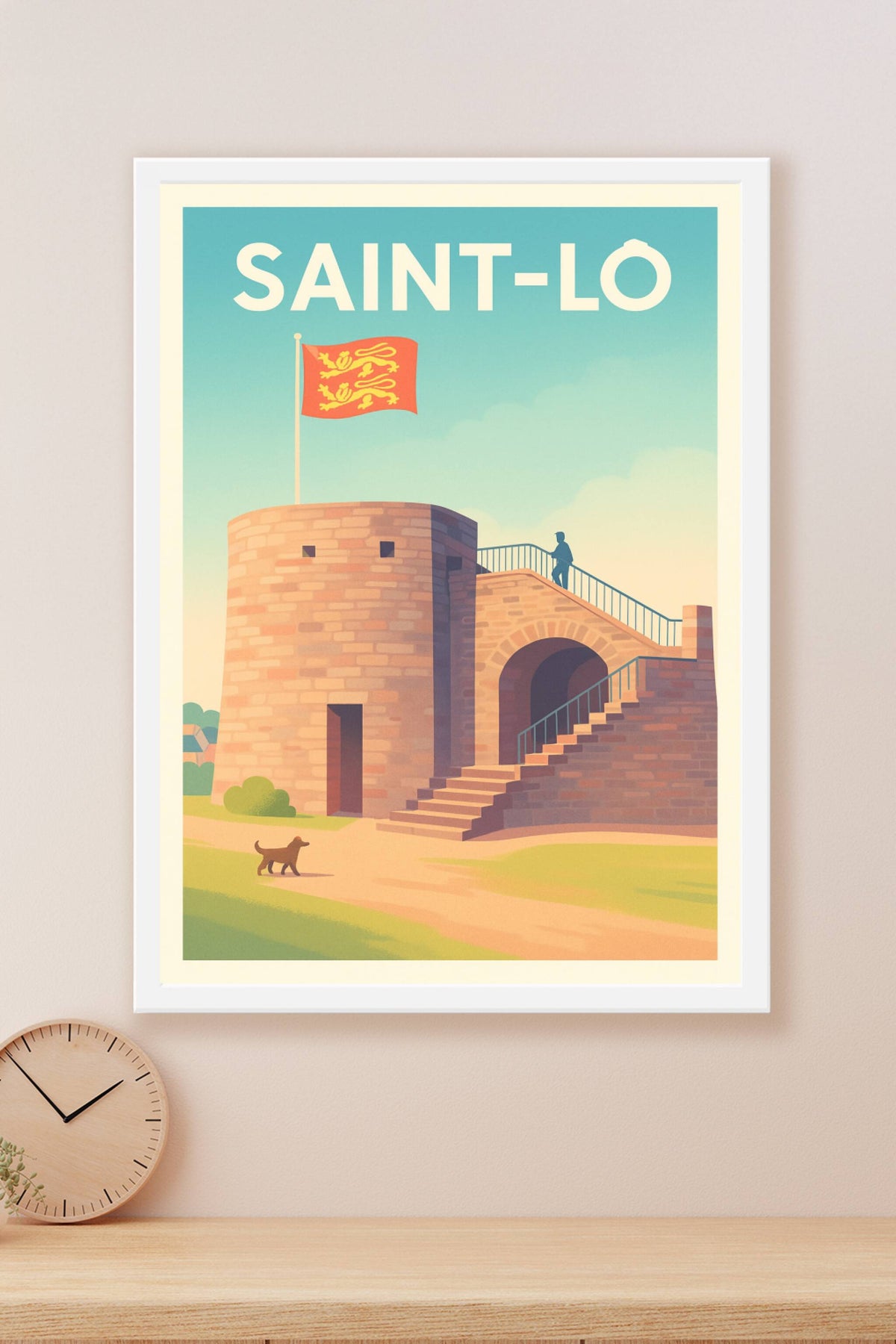 Affiche de Saint-Lô - L'âme historique entre ciel et pierre