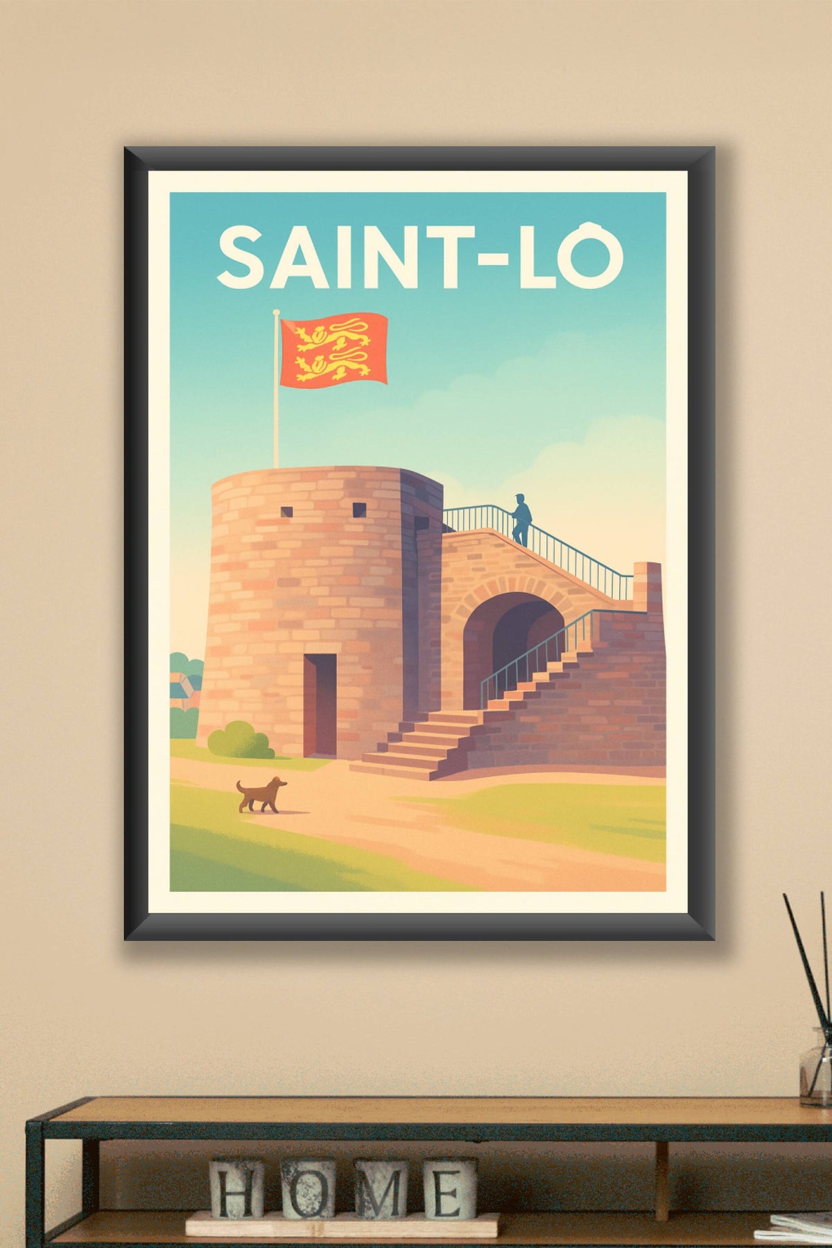 Affiche de Saint-Lô - L'âme historique entre ciel et pierre