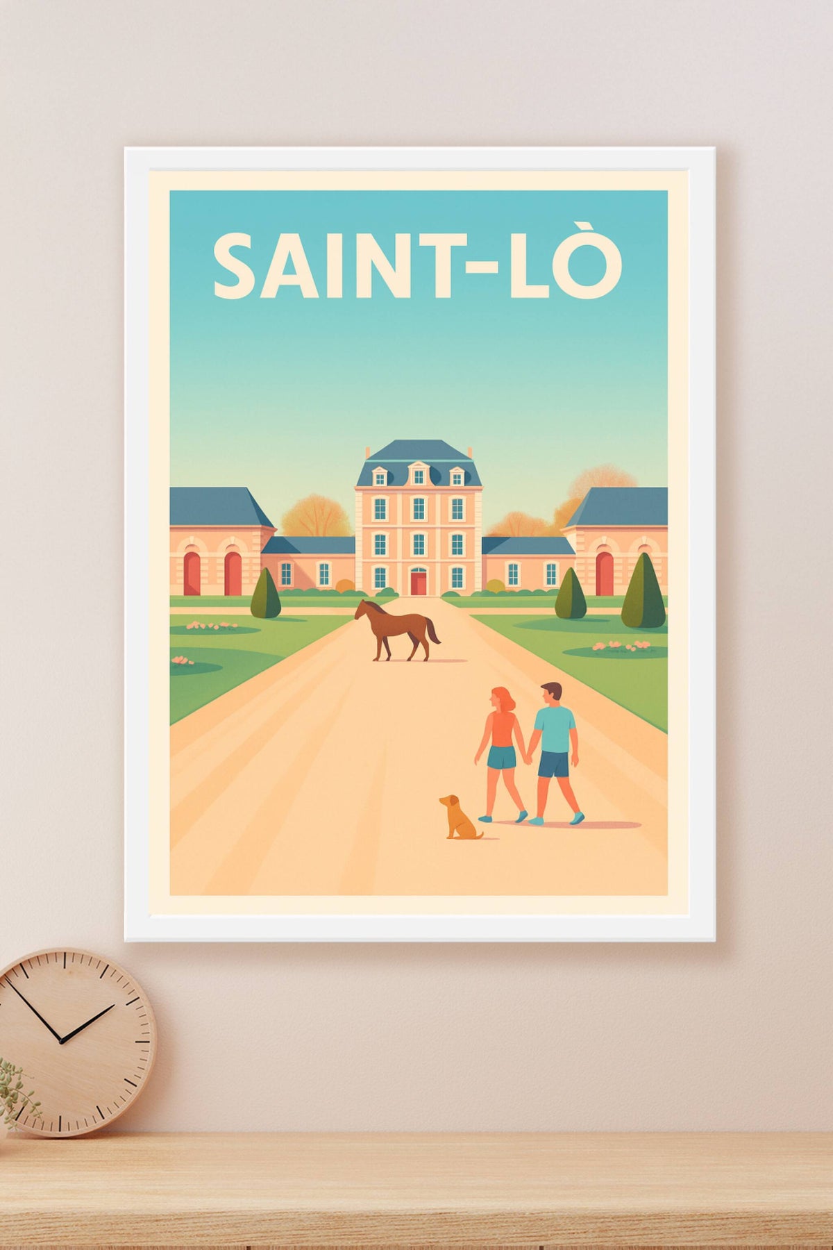 Affiche de Saint-Lô - L'élégance paisible au cœur de la Normandie