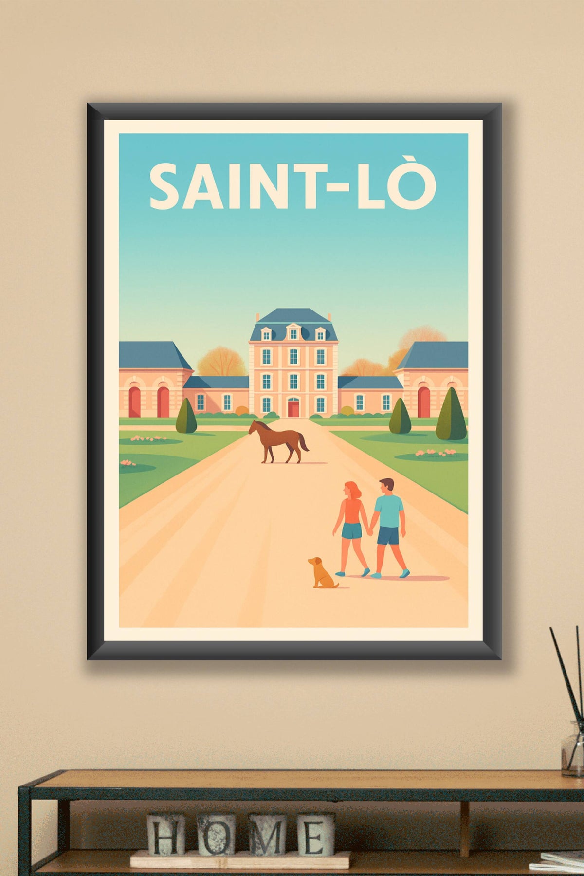 Affiche de Saint-Lô - L'élégance paisible au cœur de la Normandie