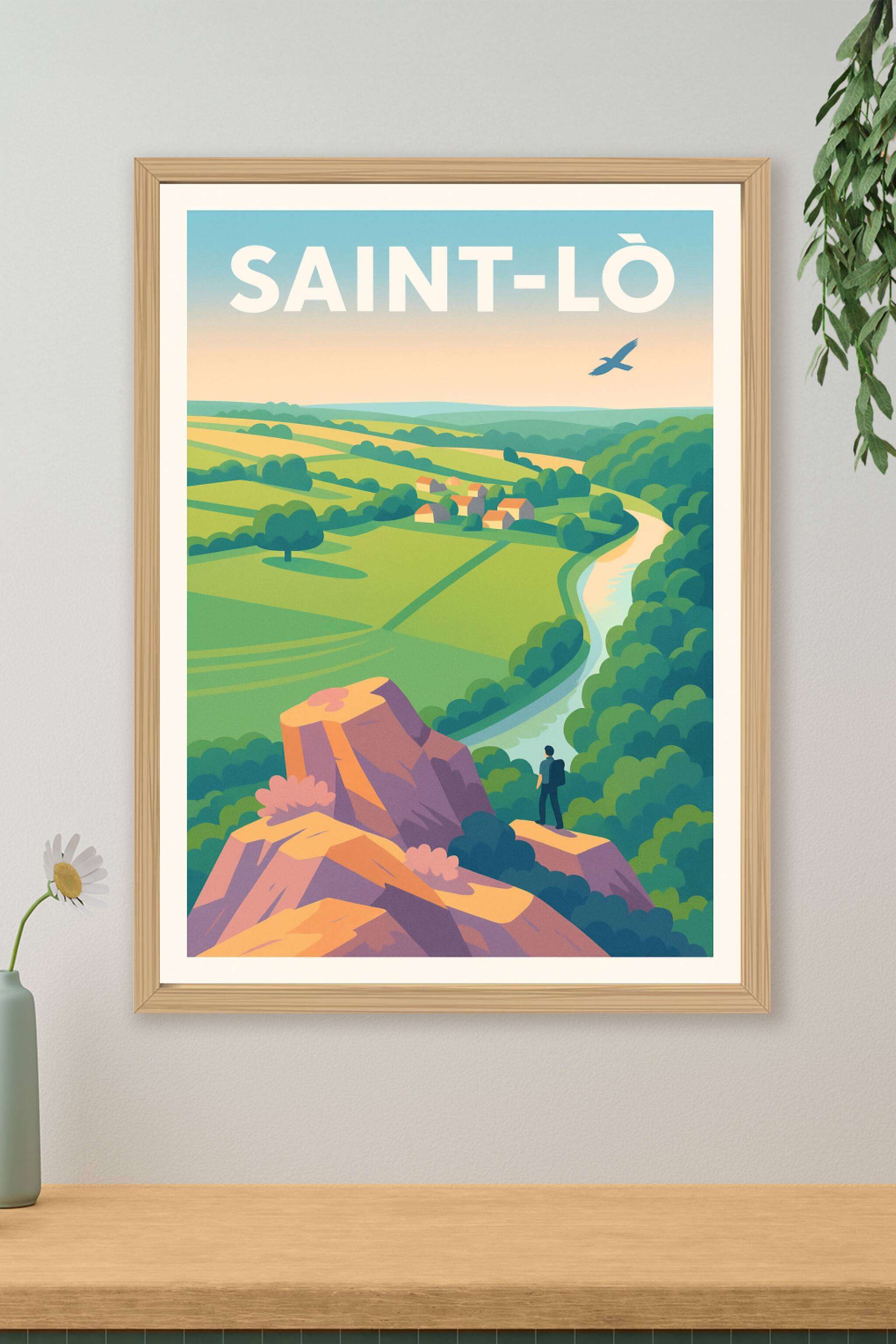 Affiche de Saint-Lò - Évasion et nature préservée