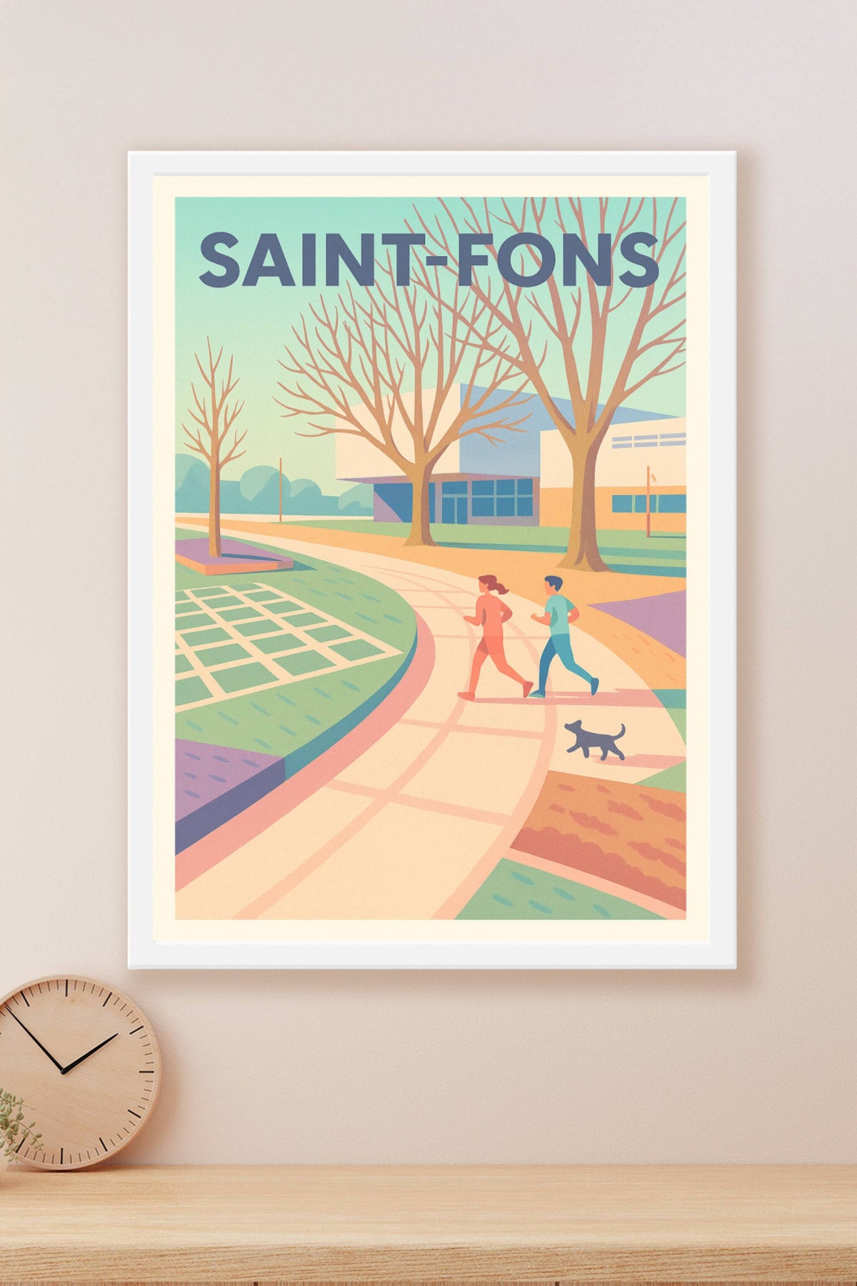 Affiche de Saint-Fons - Promenade au cœur de la sérénité urbaine