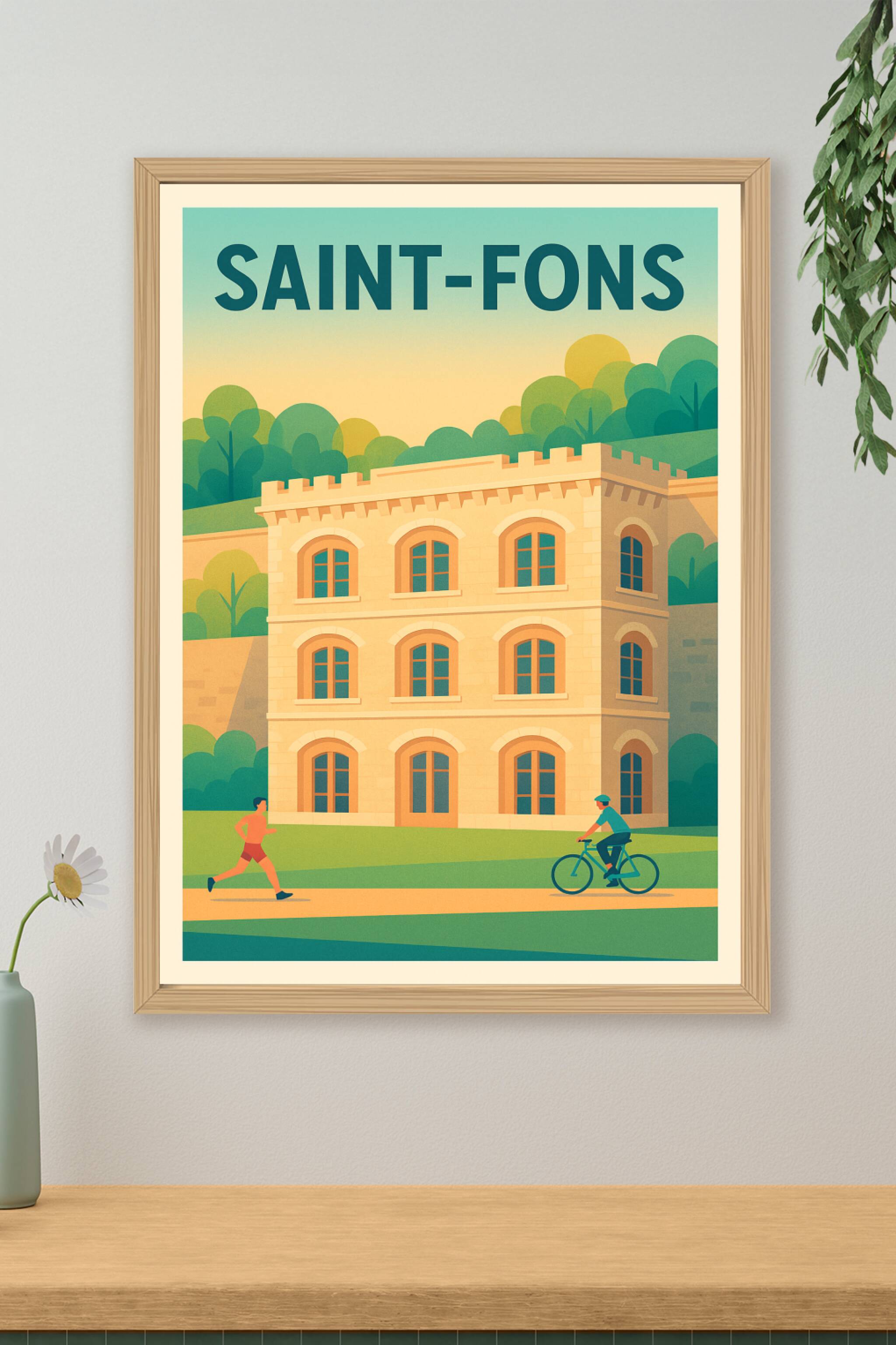 Affiche de Saint-Fons - Charme et nature à la porte de la ville