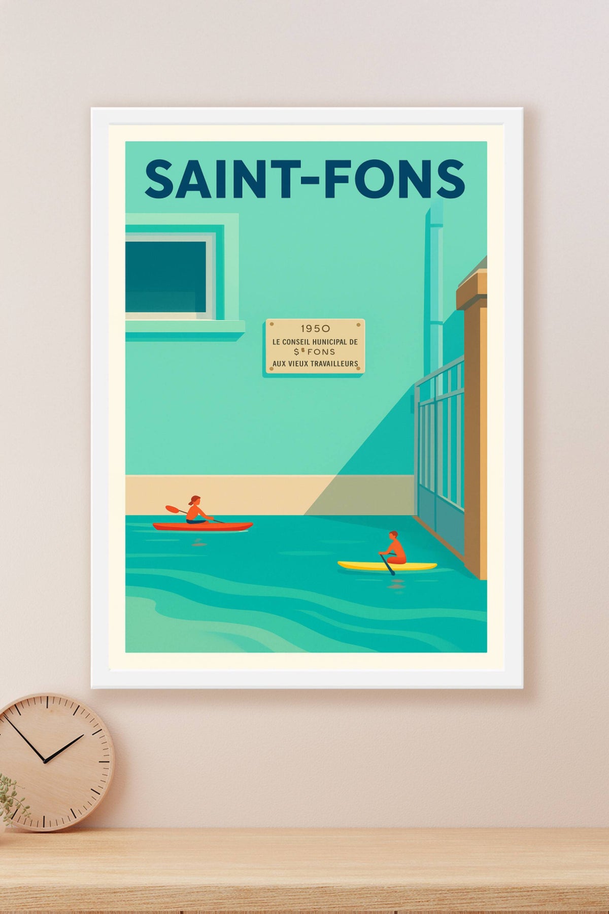 Affiche de Saint-Fons - Sérénité au fil de l'eau
