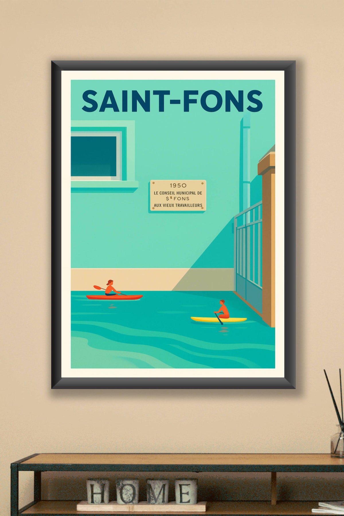 Affiche de Saint-Fons - Sérénité au fil de l'eau