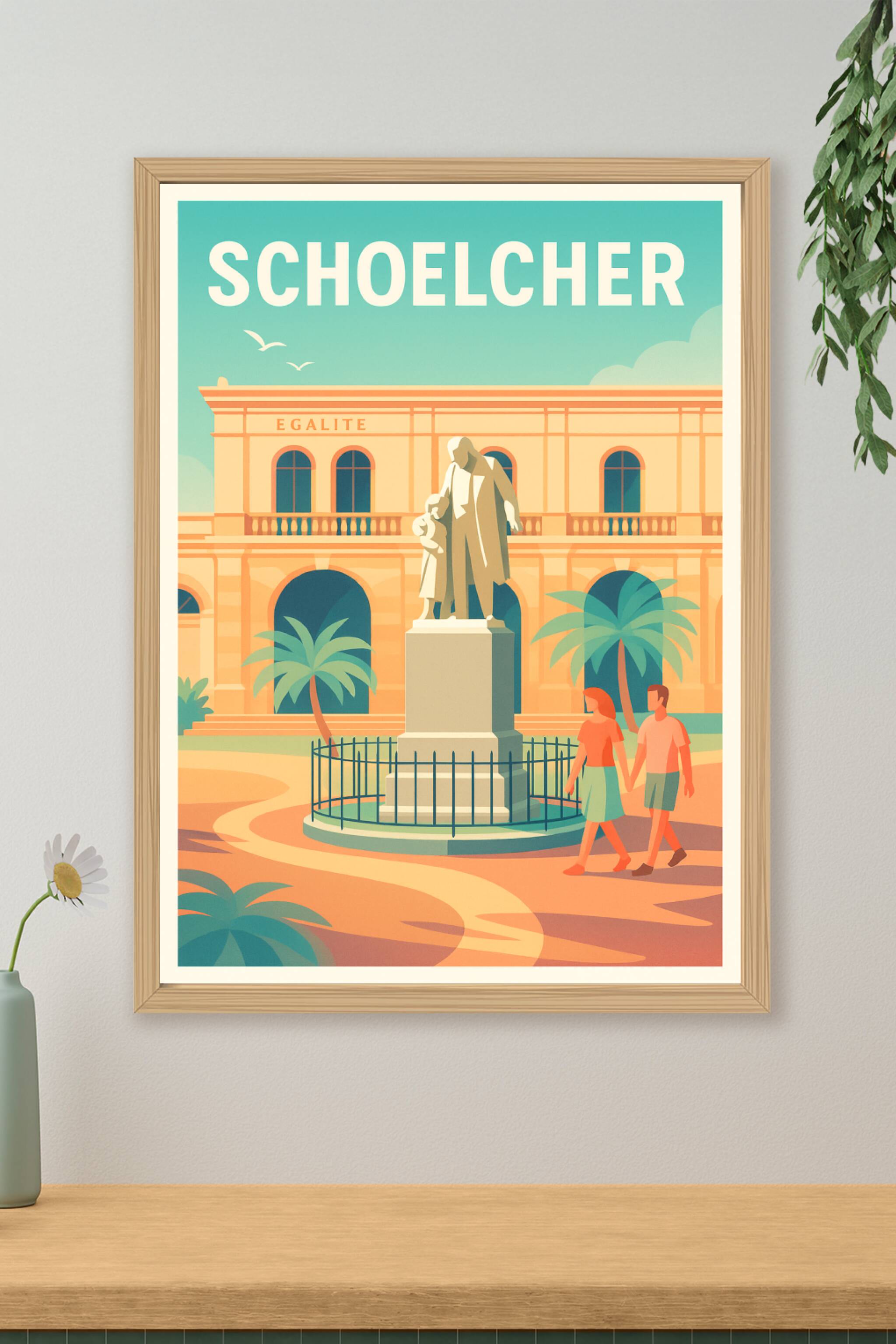 Affiche de Schoelcher - Harmonie et Égalité dans la Ville