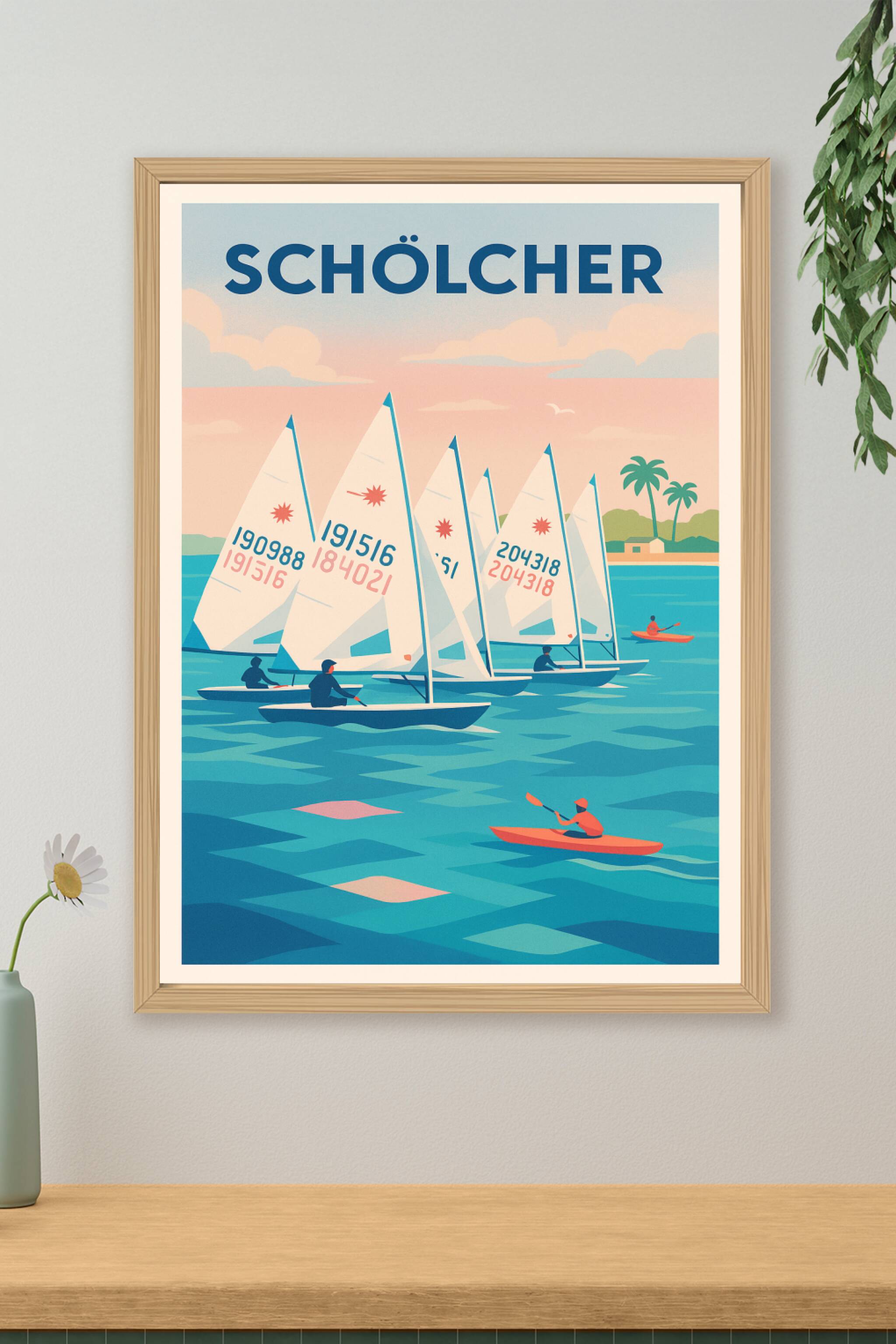 Affiche de Schölcher - Évasion nautique au fil de l'eau