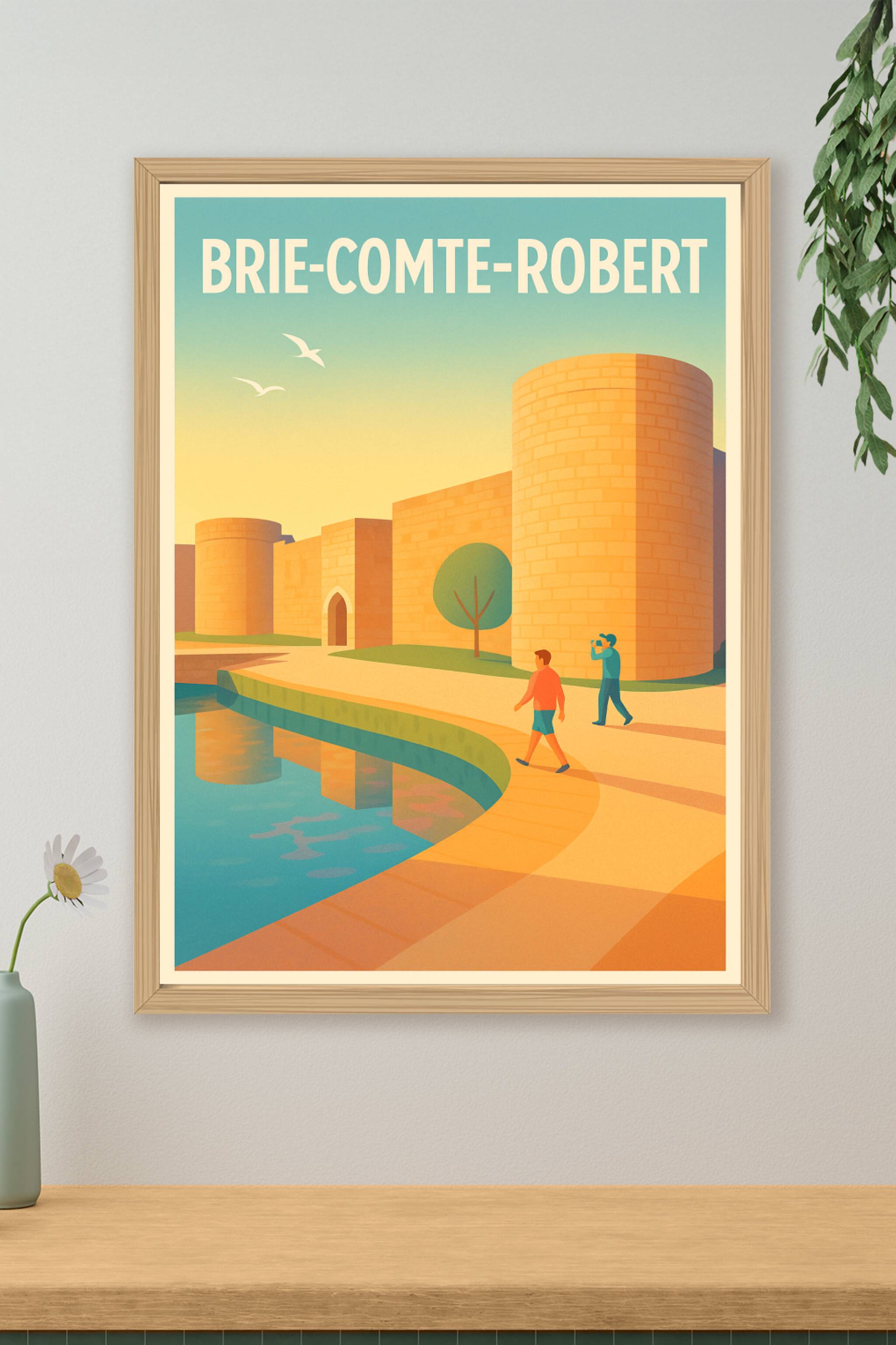Affiche de Brie-Comte-Robert - Charme et sérénité au bord de l'eau