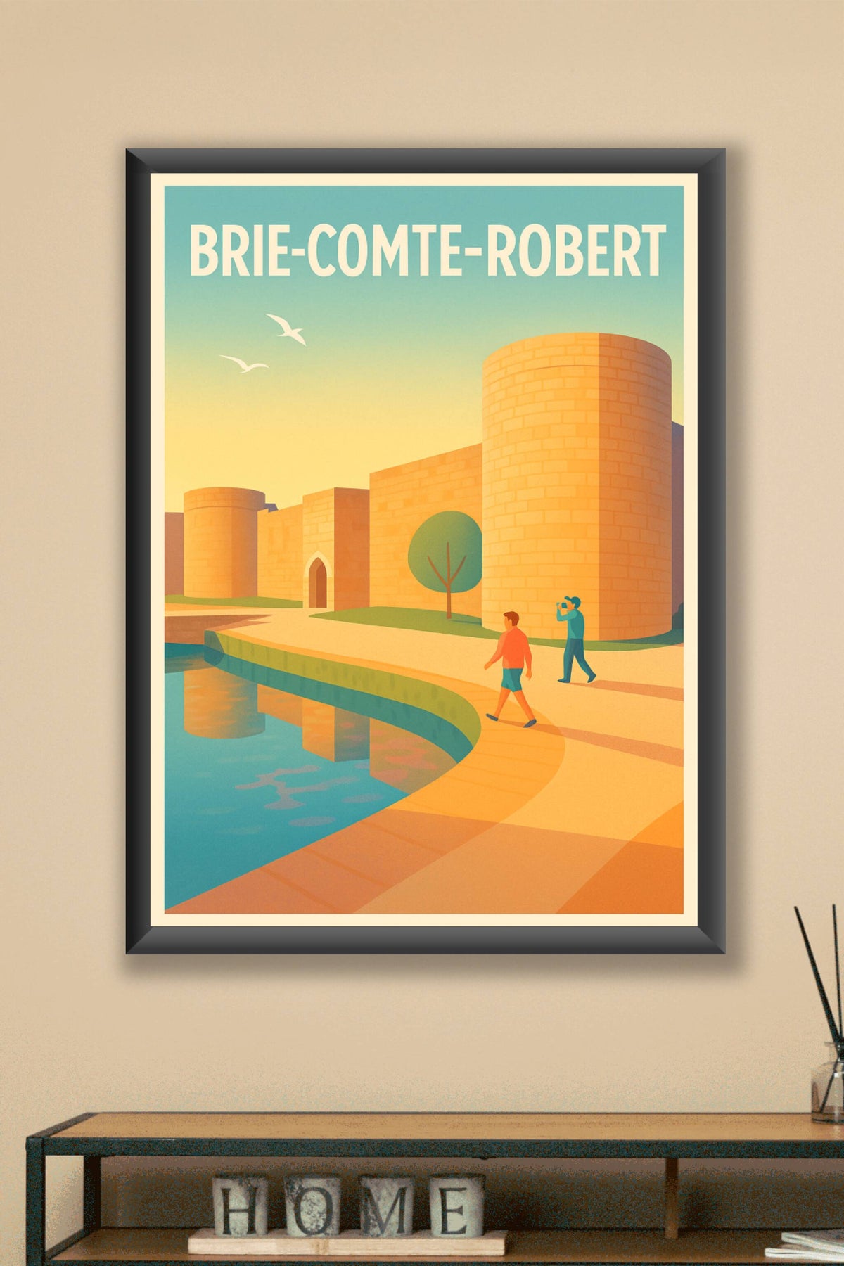 Affiche de Brie-Comte-Robert - Charme et sérénité au bord de l'eau