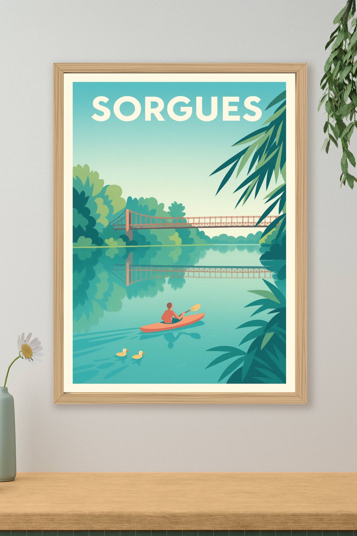 Affiche de Sorgues - Sérénité au fil de l'eau